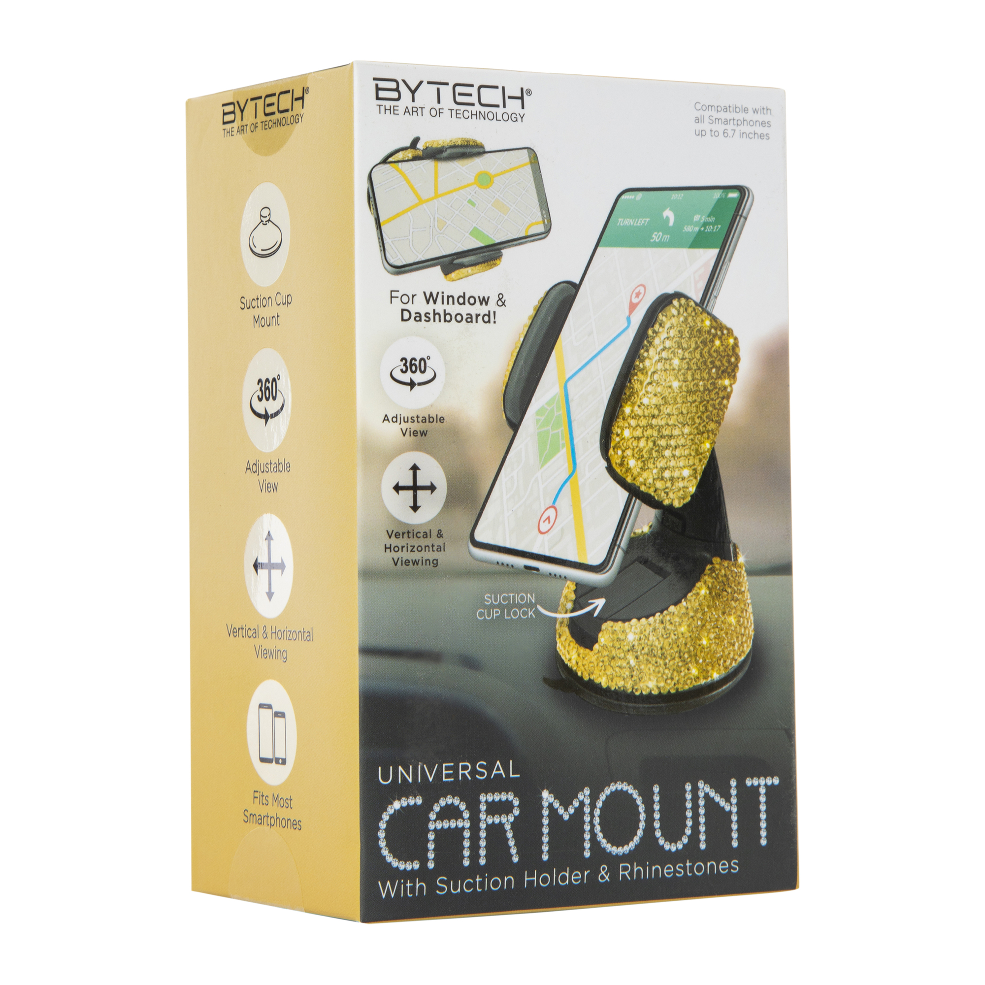 Bling Universal Phone Car Mount w/ Suction Holder