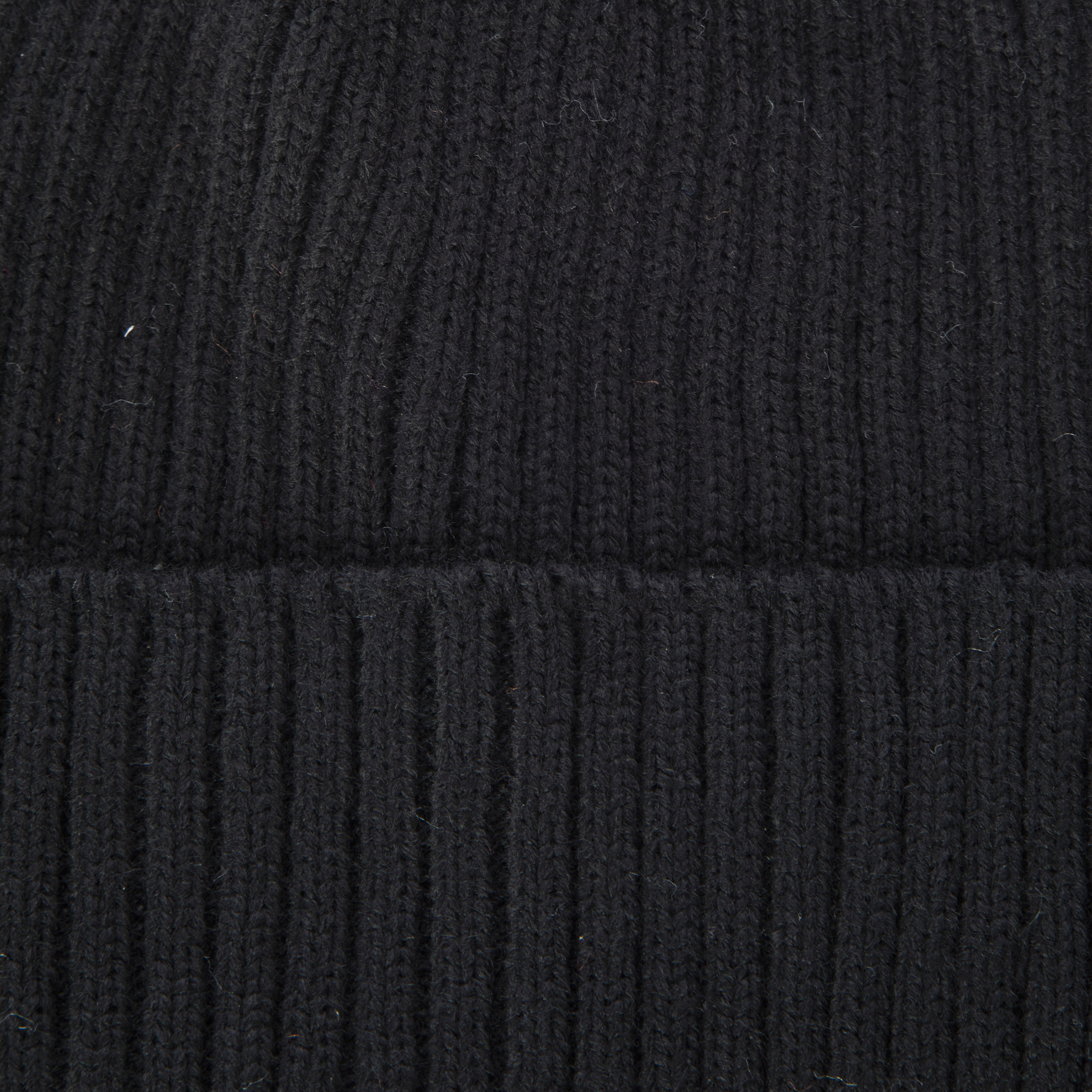 Corner Patch Ribbed Beanie