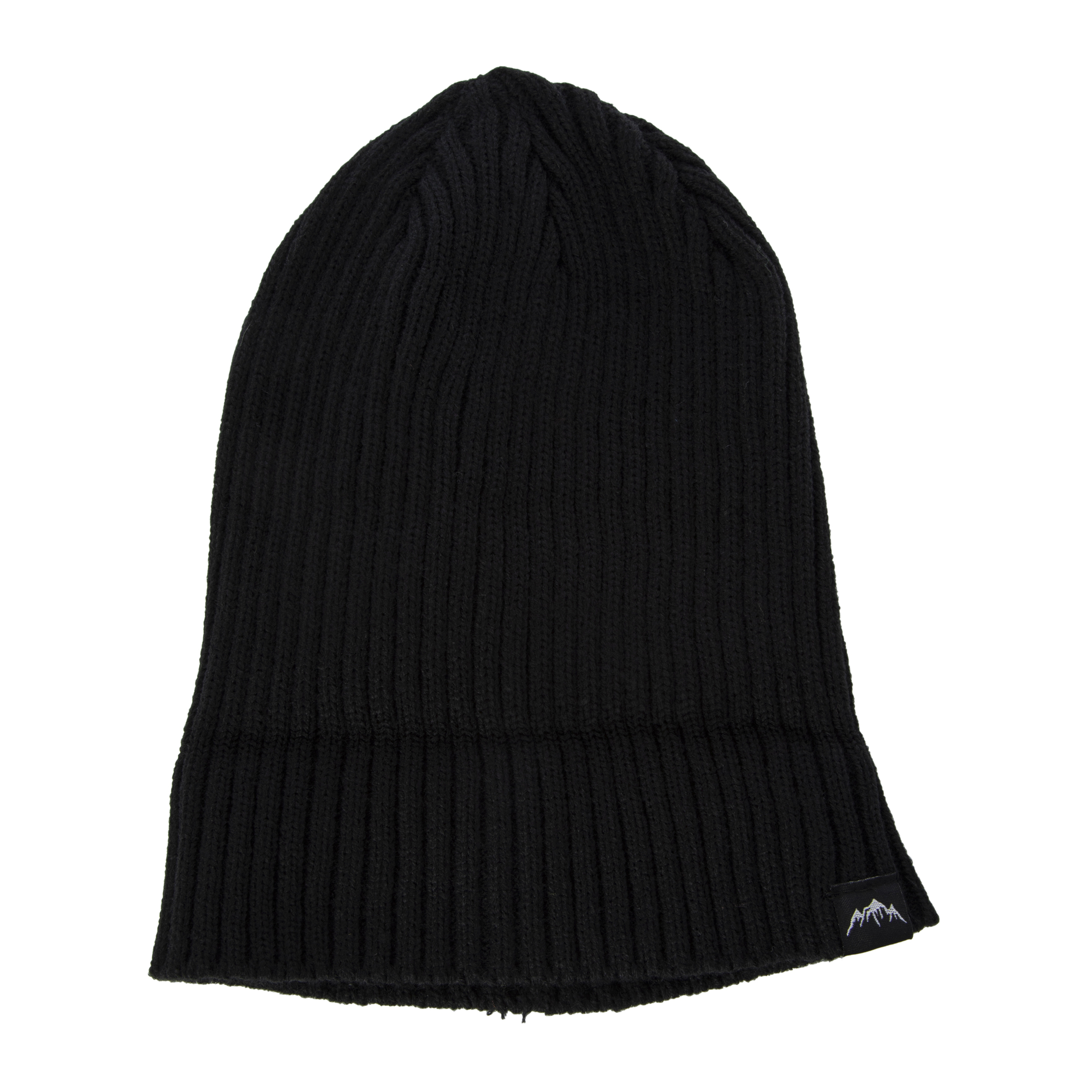 Corner Patch Ribbed Beanie