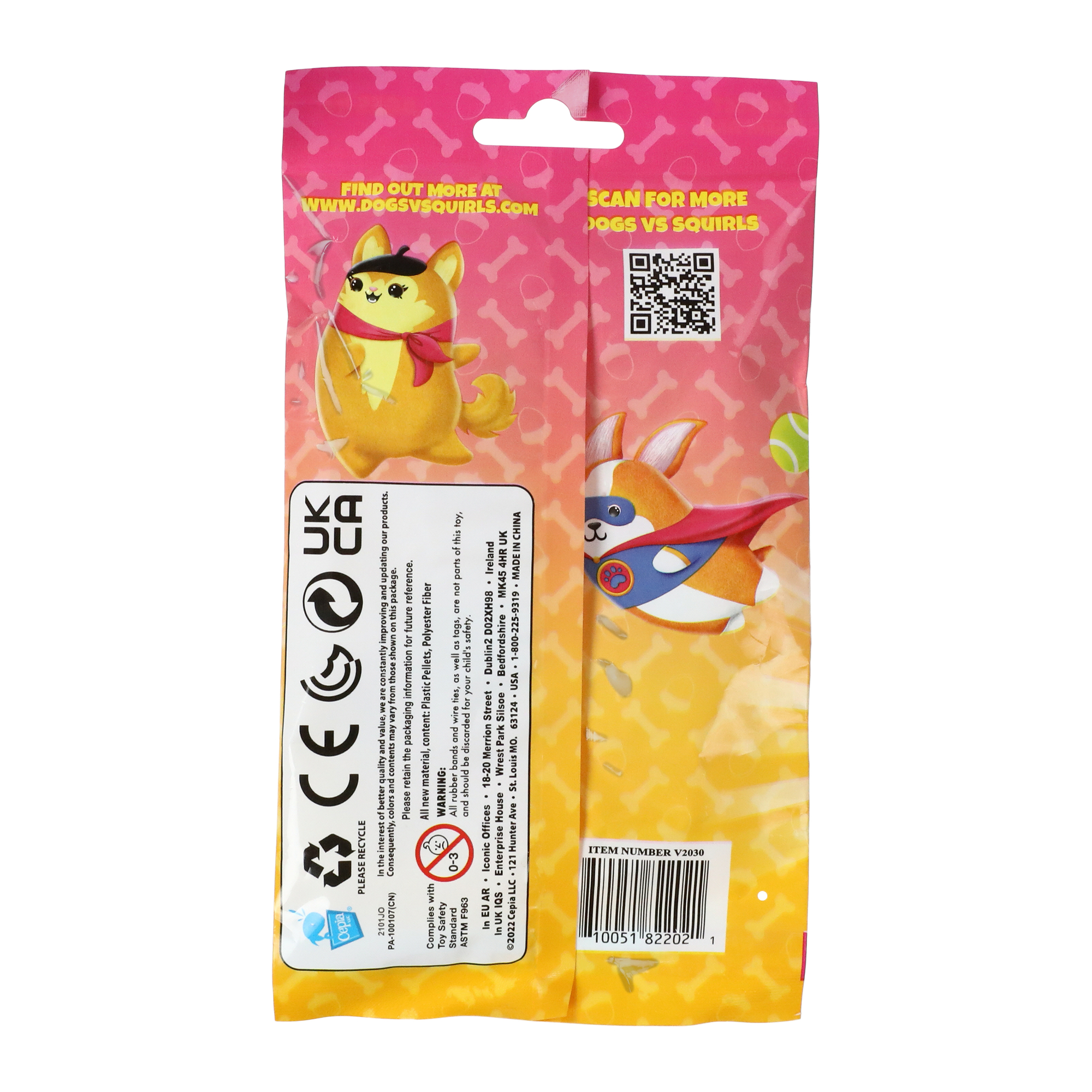 Dogs Vs Squirls™ Surprise Plush Toy Blind Bag