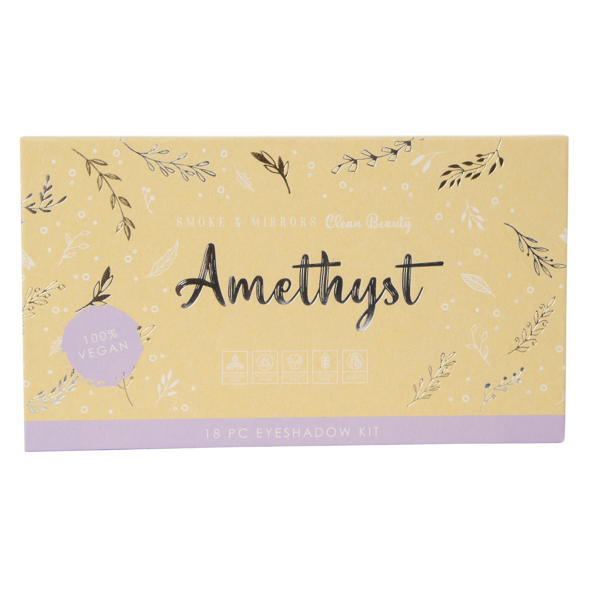 Smoke & Mirrors Clean Beauty Amethyst Eyeshadow Kit 18-Piece