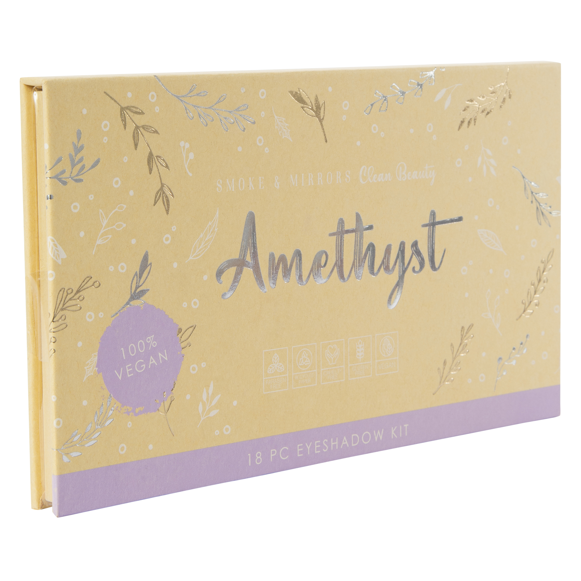 Smoke & Mirrors Clean Beauty Amethyst Eyeshadow Kit 18-Piece