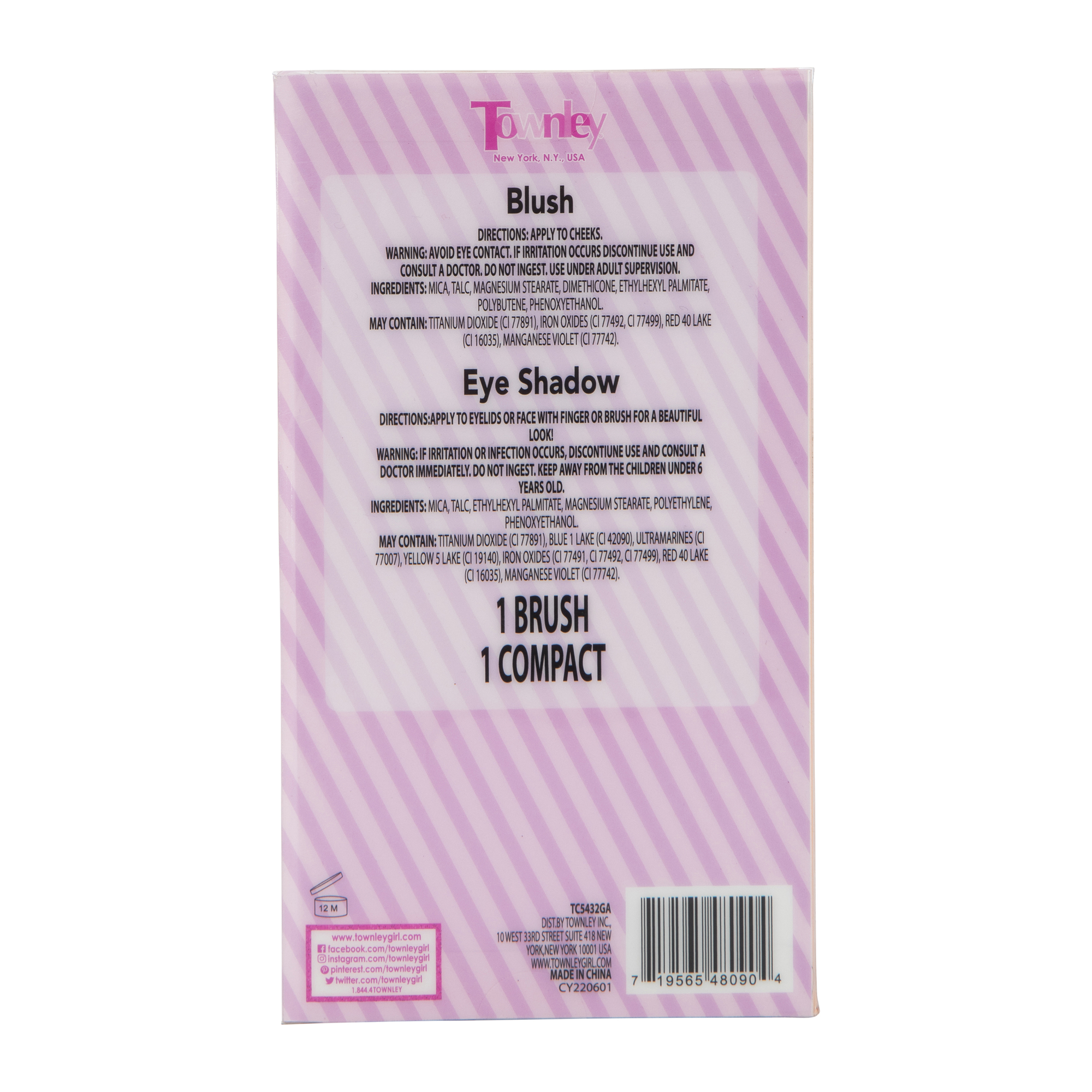 Sweet Sensations Eye Shadow & Blush Palette 17-Piece