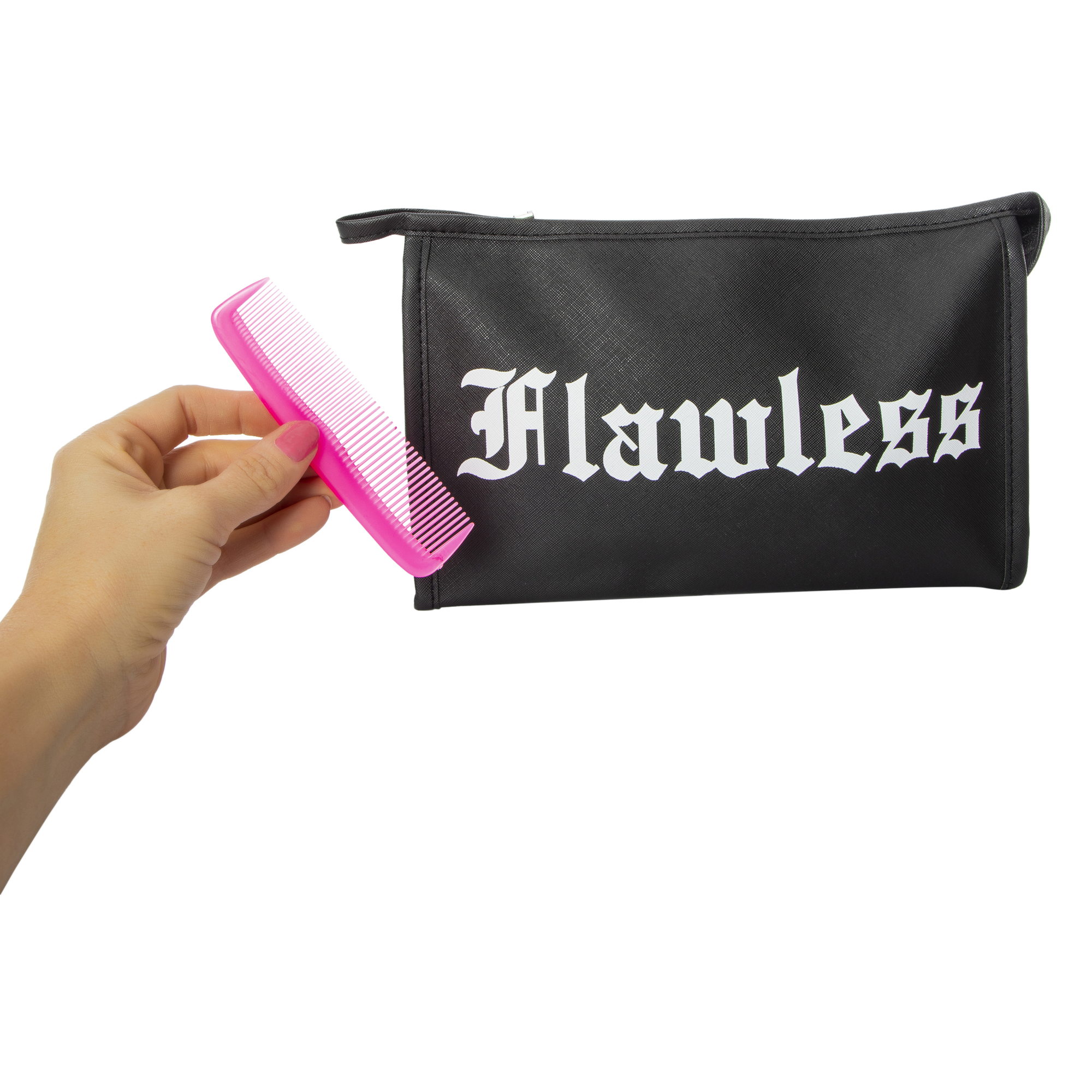 Hair Comb & Makeup Bag Set 11.4in x 6.7in