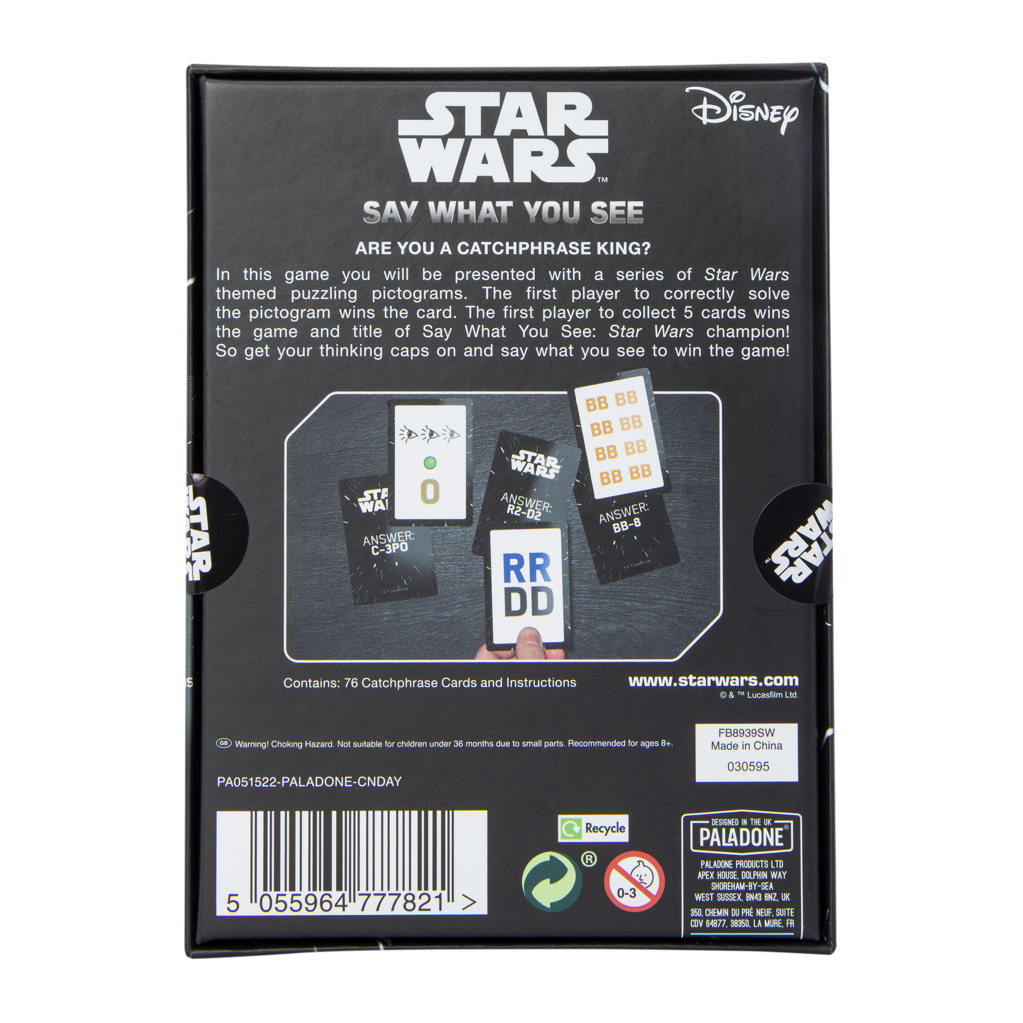 Star Wars Say What You See Card Game 76-Cards