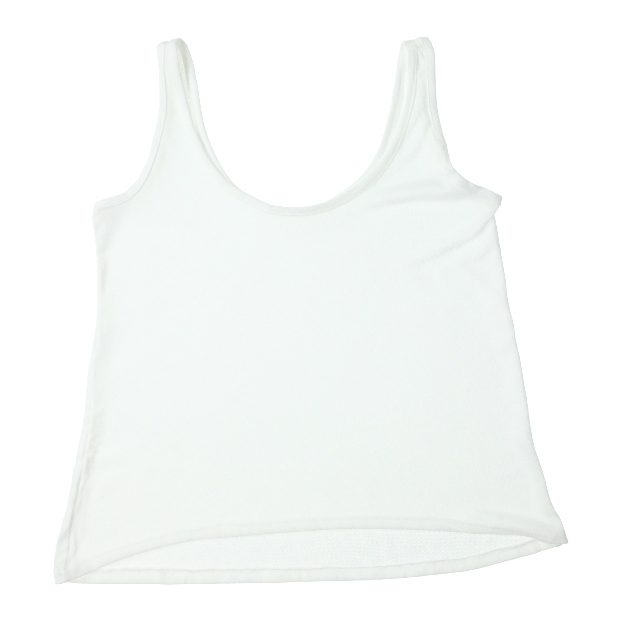 Juniors White Hacci Tank Top