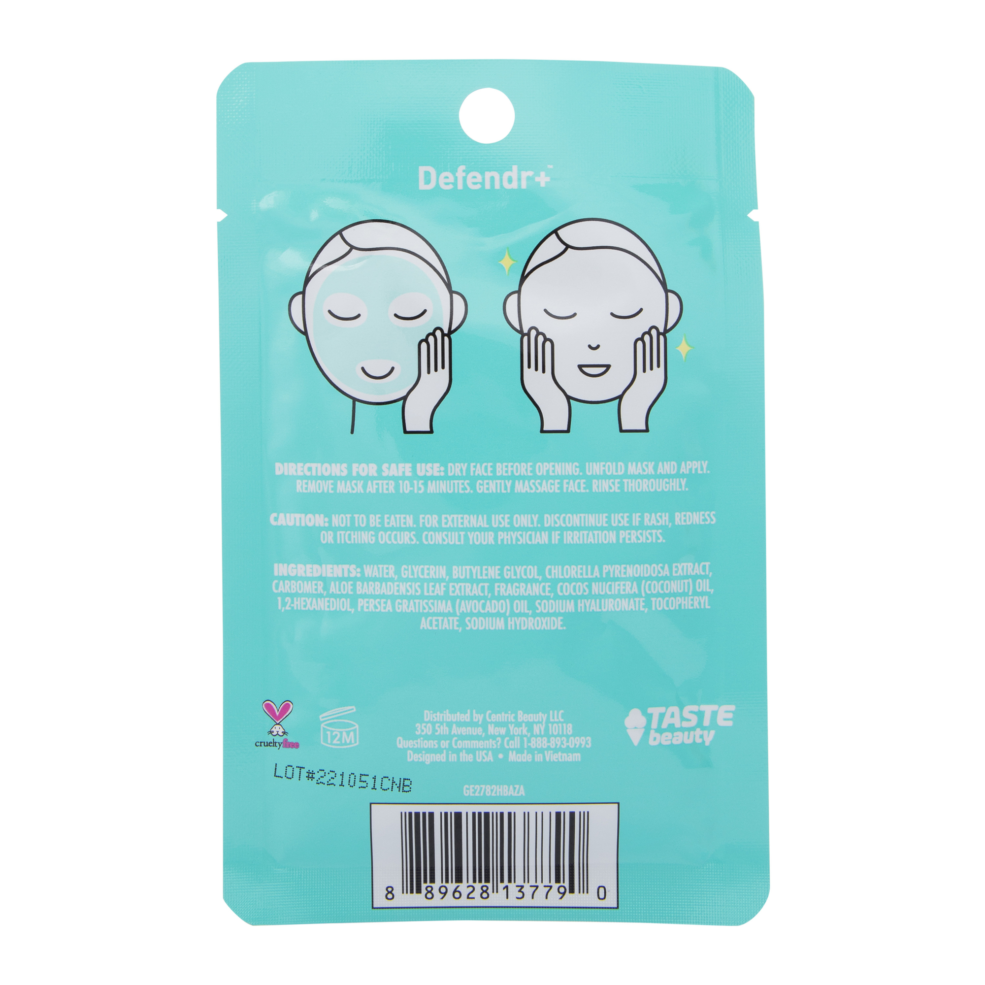 Defender+™ Berry Blitz Scented Face Sheet Mask 0.67oz