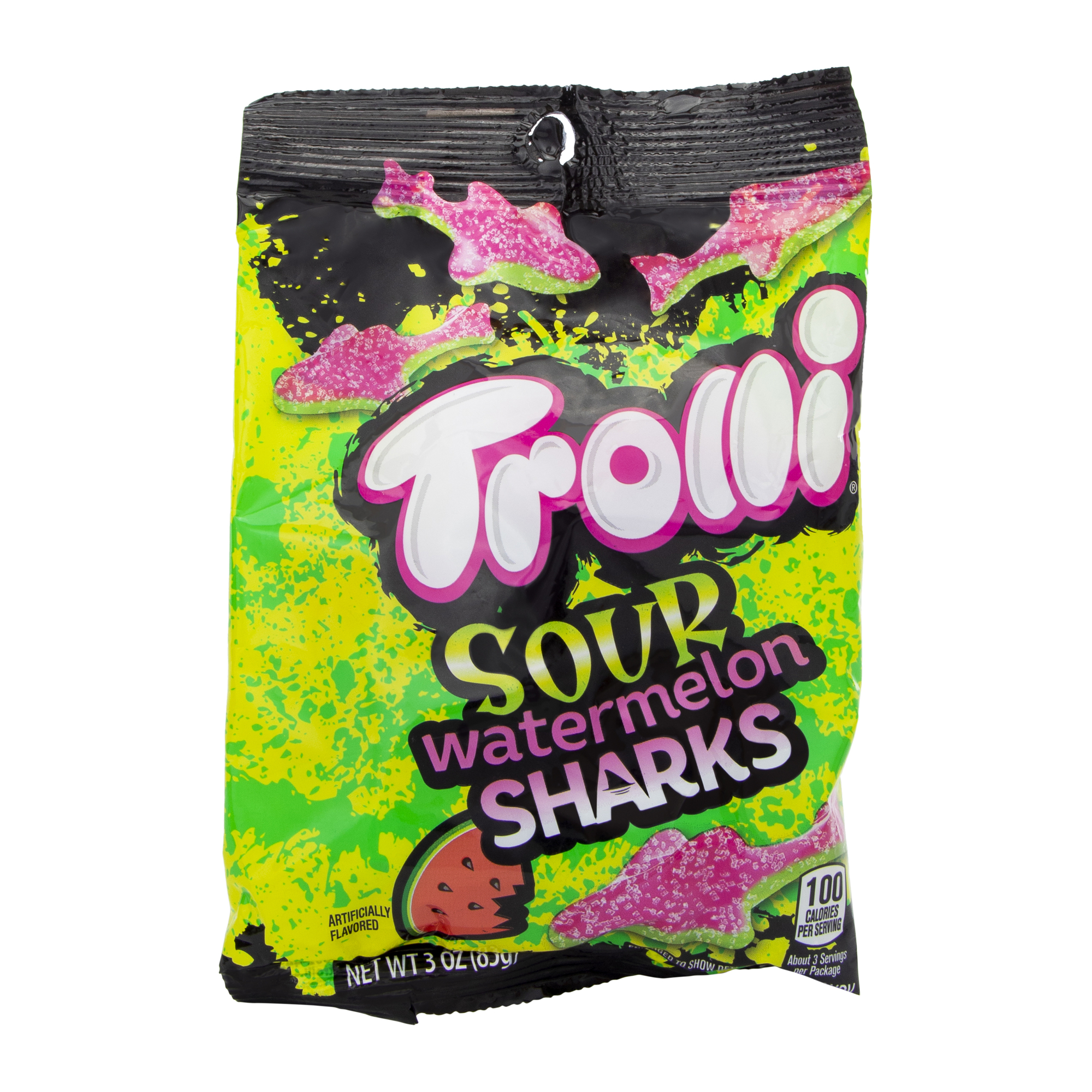 Trolli® Sour Watermelon Sharks Gummi Candy 3oz