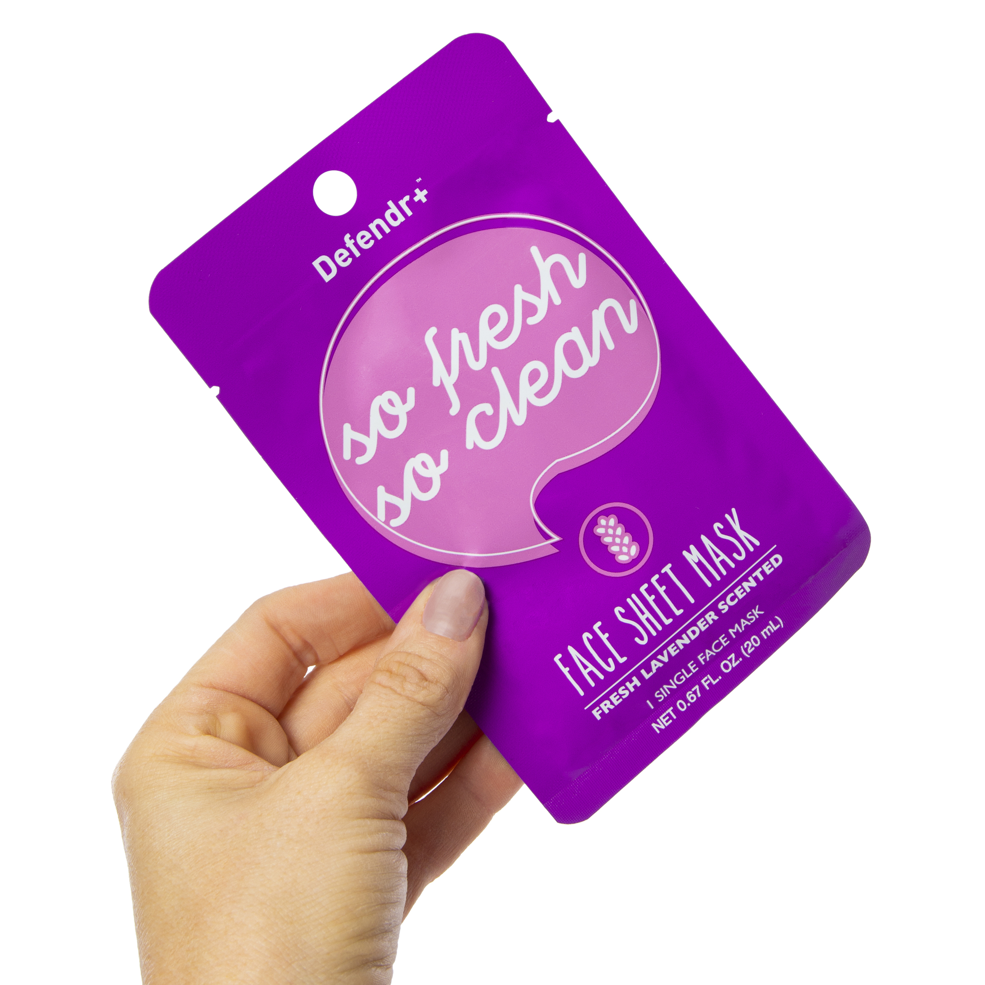 Defender+™ Fresh Lavender Scented Face Sheet Mask 0.67oz