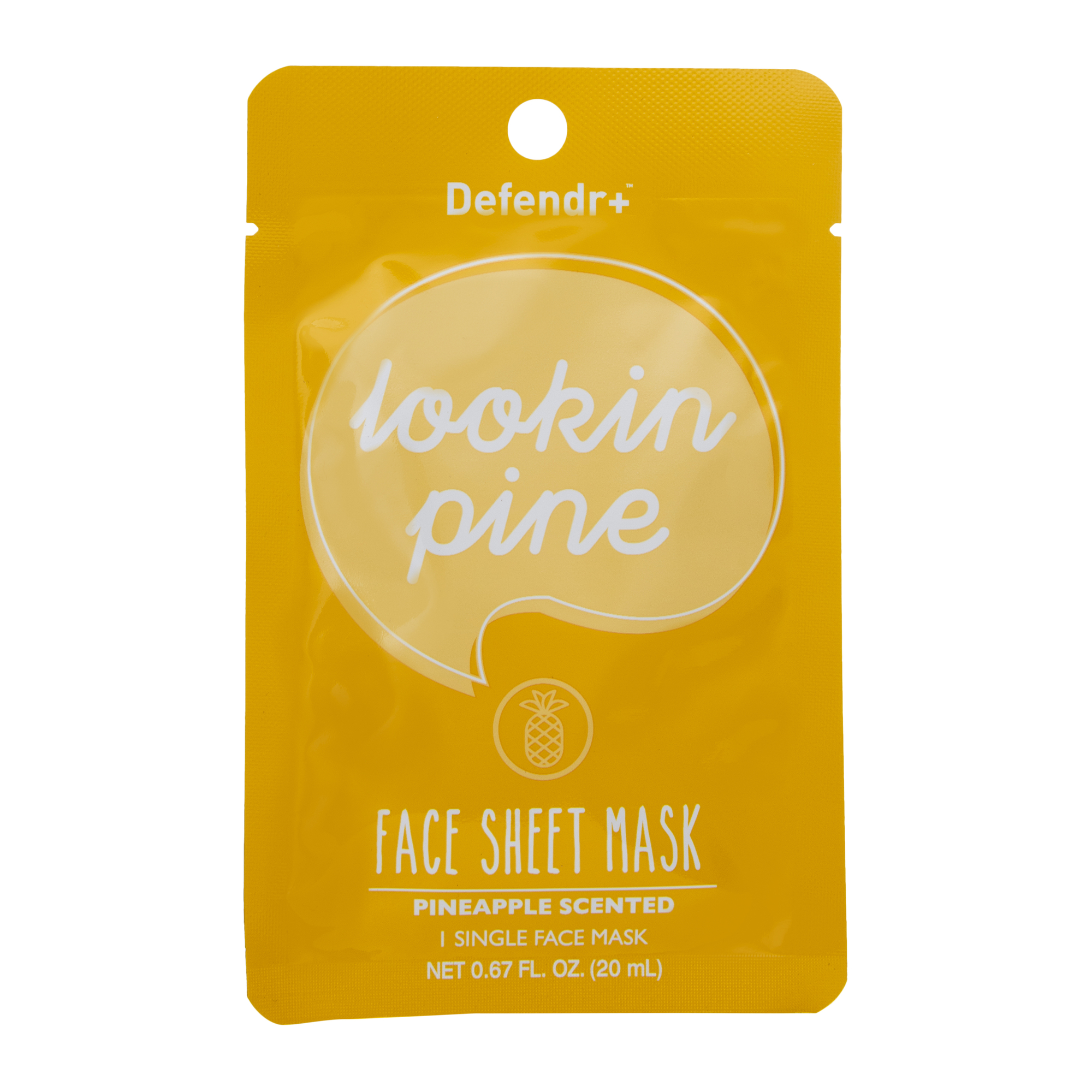 Defender+™ Pineapple Scented Face Sheet Mask 0.67oz