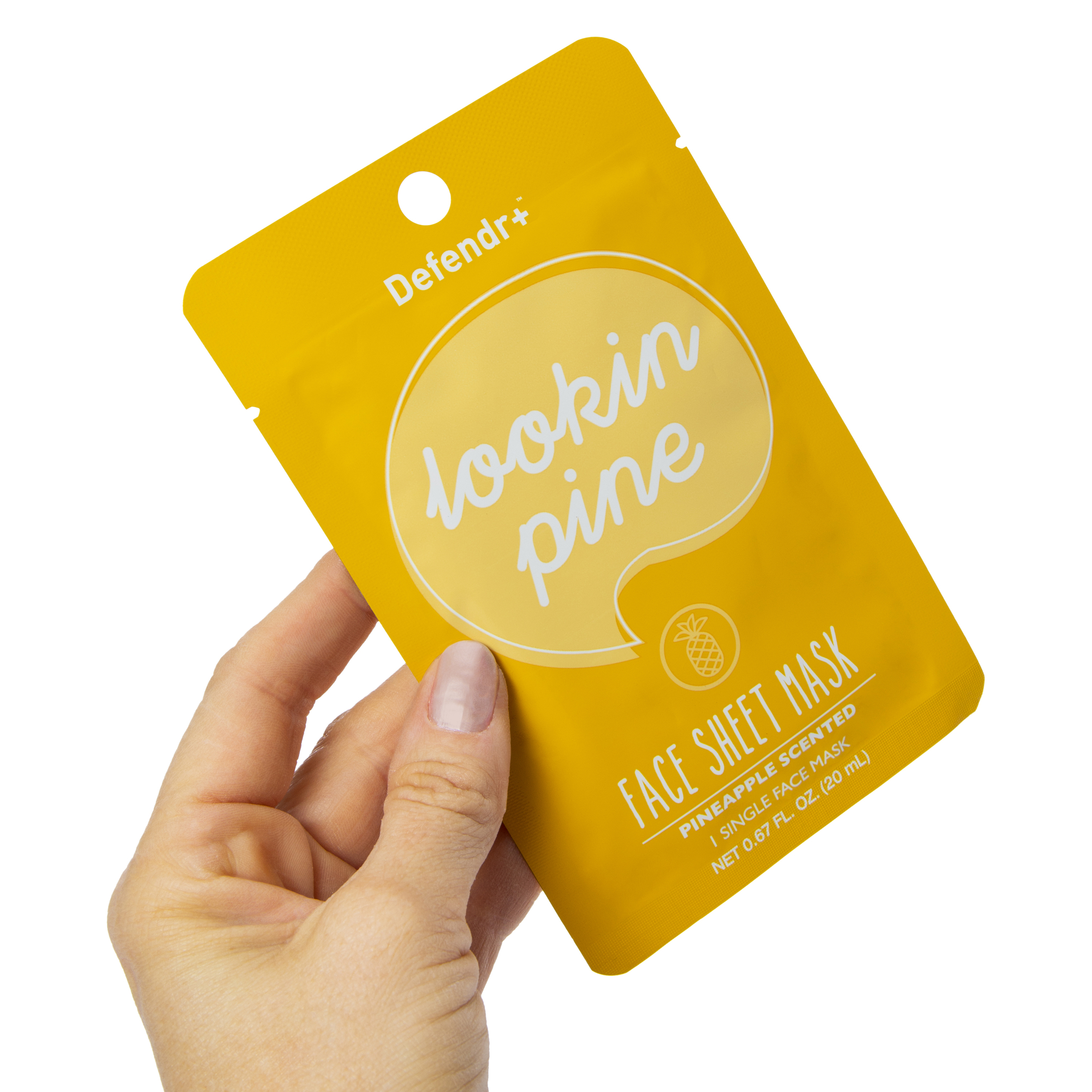 Defender+™ Pineapple Scented Face Sheet Mask 0.67oz