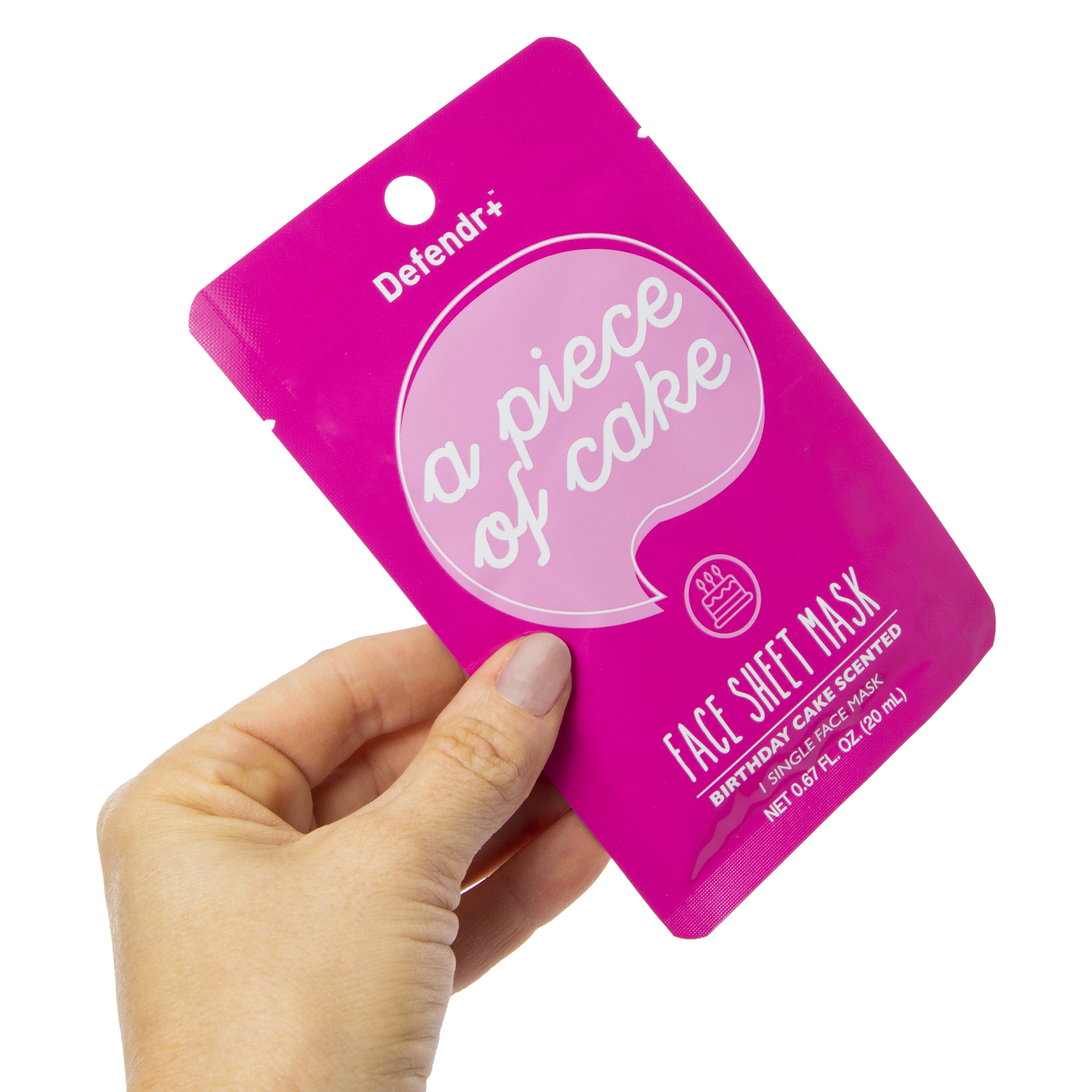 Defender+™ Birthday Cake Scented Face Sheet Mask 0.67oz