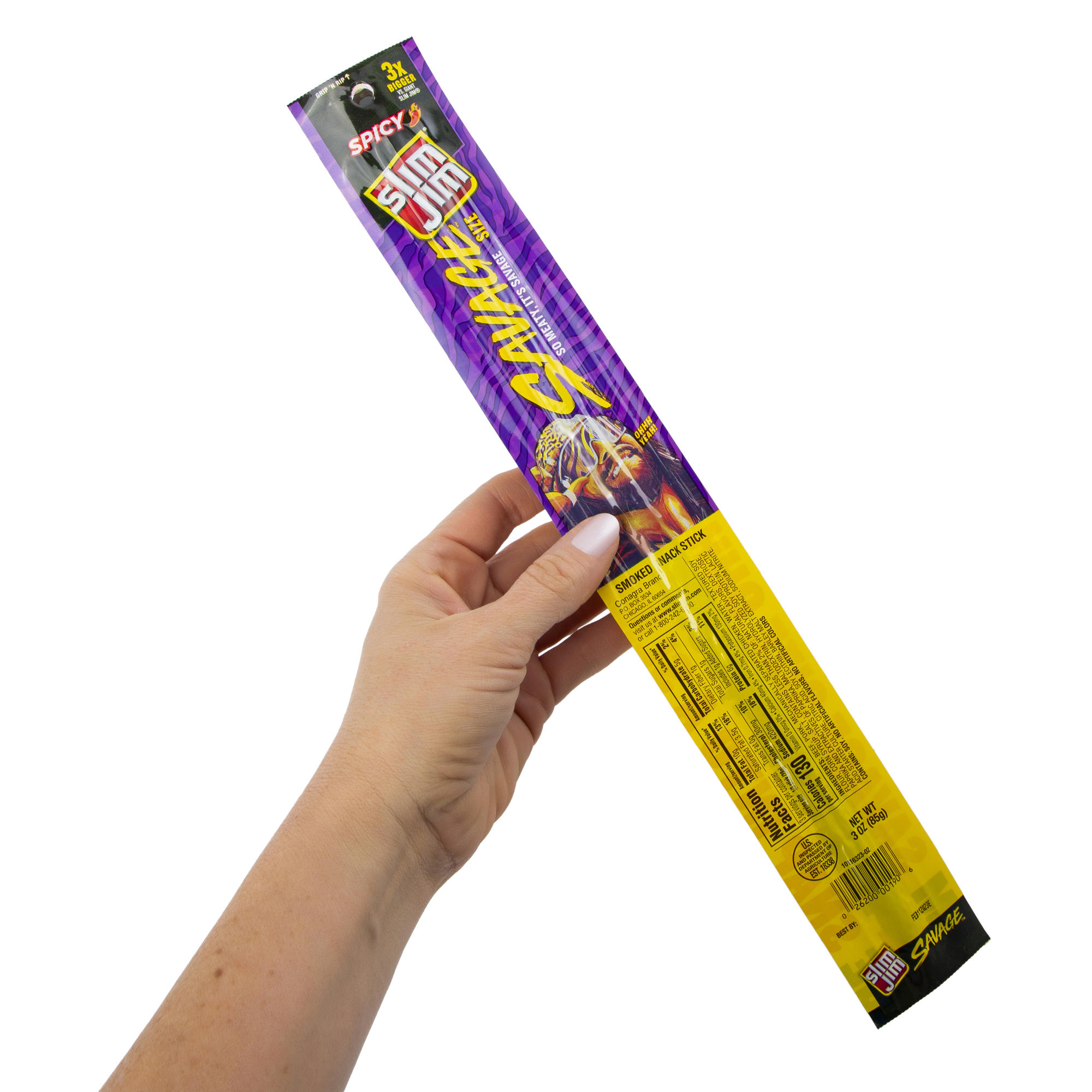 Slim Jim® Savage Size Spicy Smoked Snack Stick 3oz