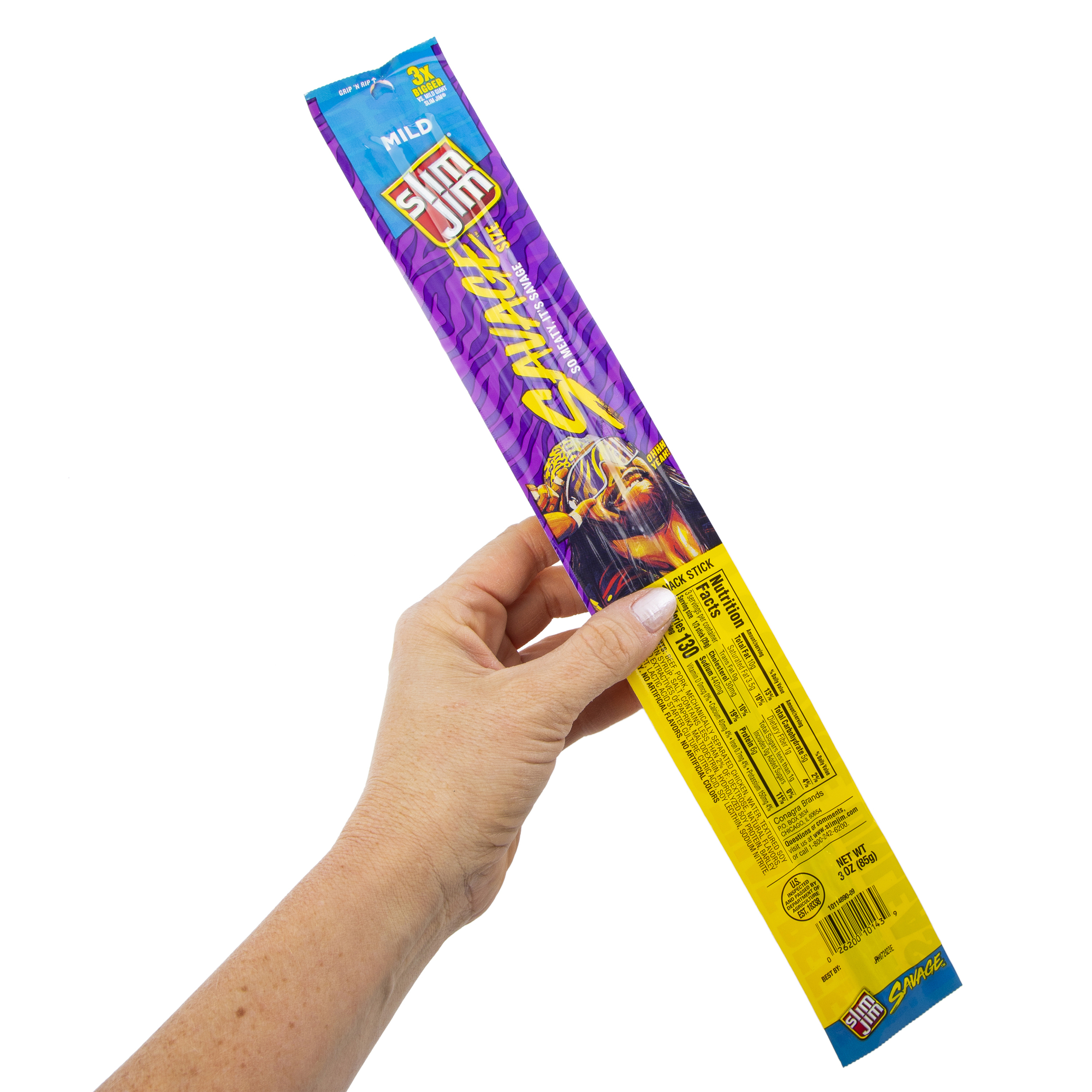 Slim Jim® Savage Size Mild Smoked Snack Stick 3oz