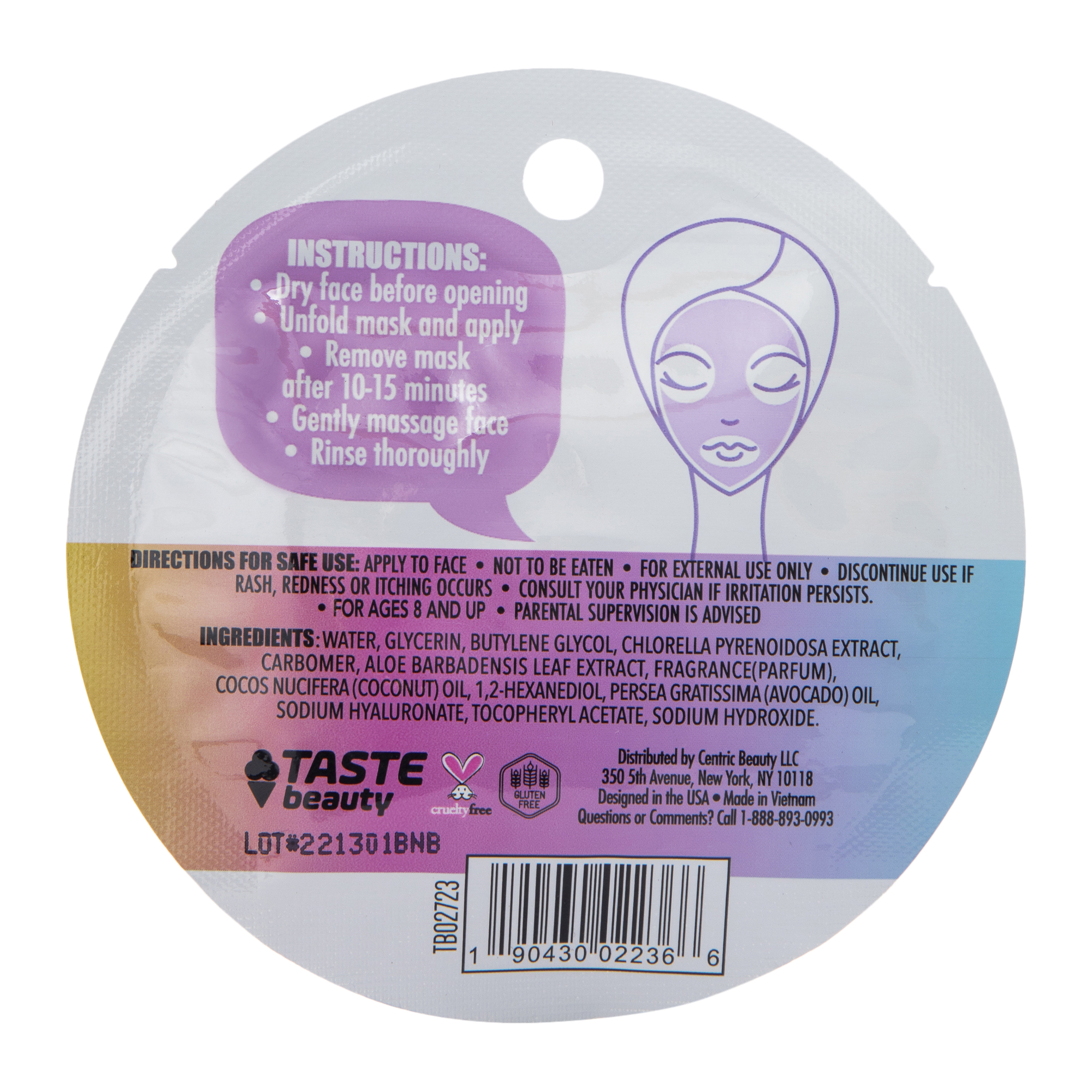 Scented Face Mask 0.67oz - Cotton Candy