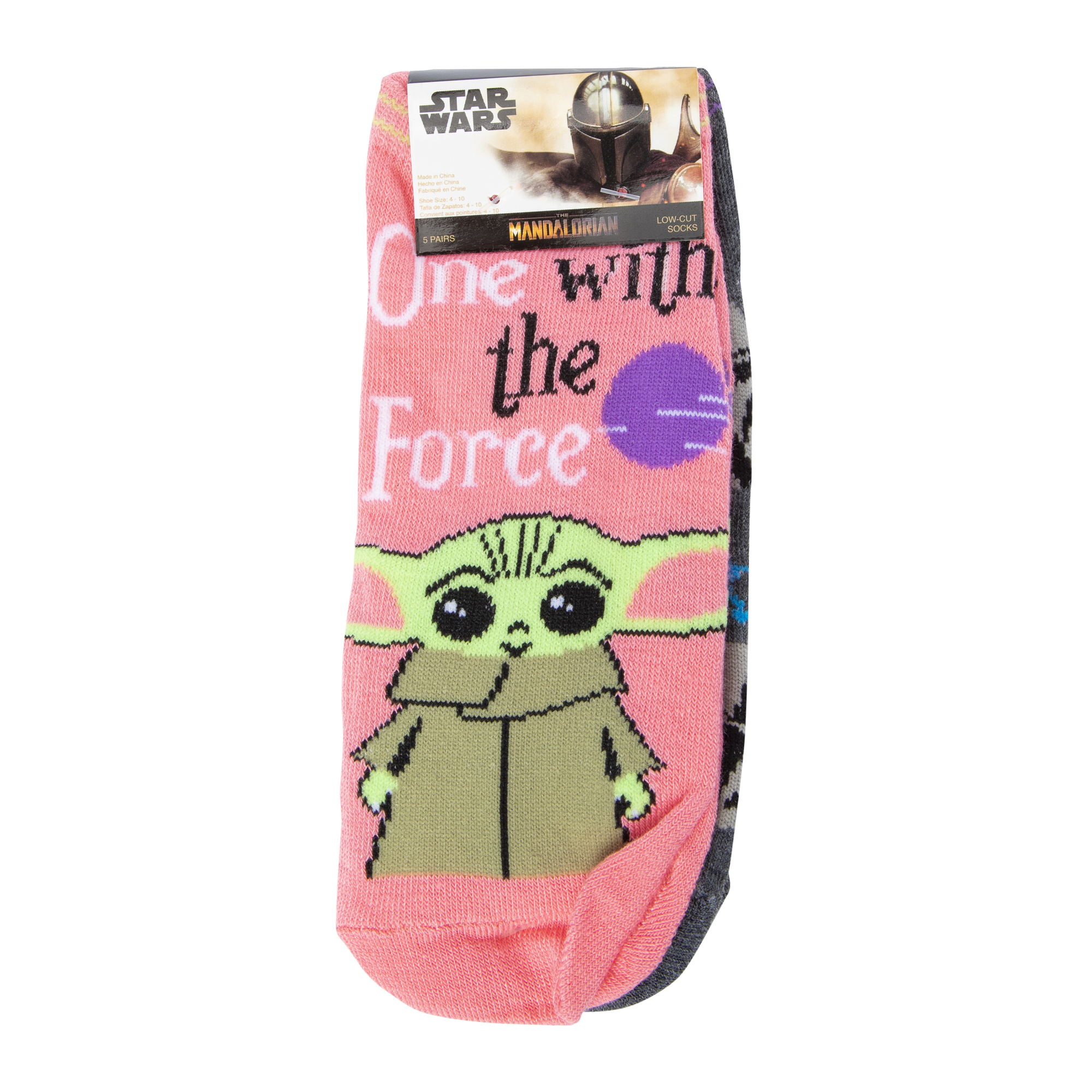 5-Pack Star Wars Baby Yoda Ladies Low-Cut Socks