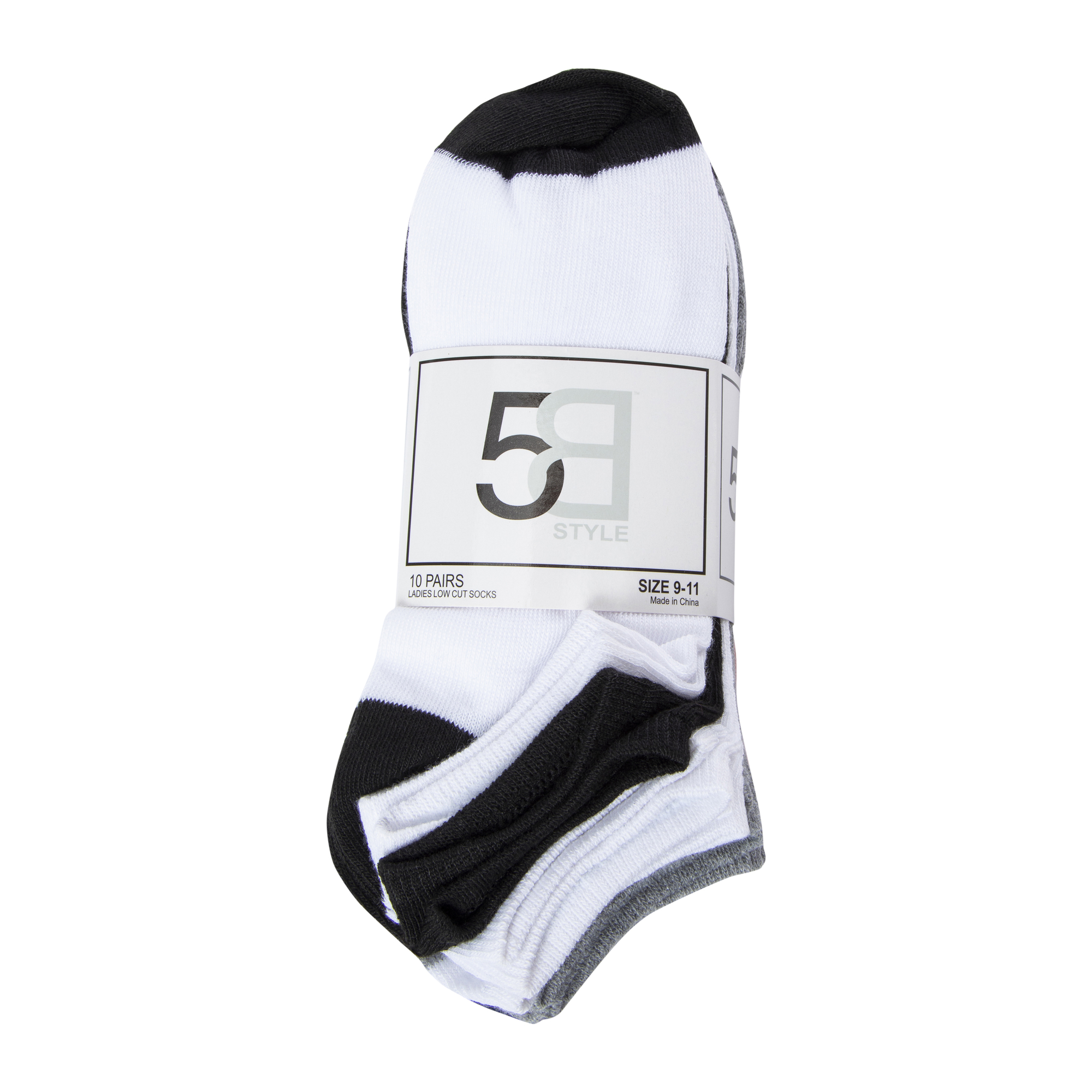 10-Pack Ladies Low-Cut Socks