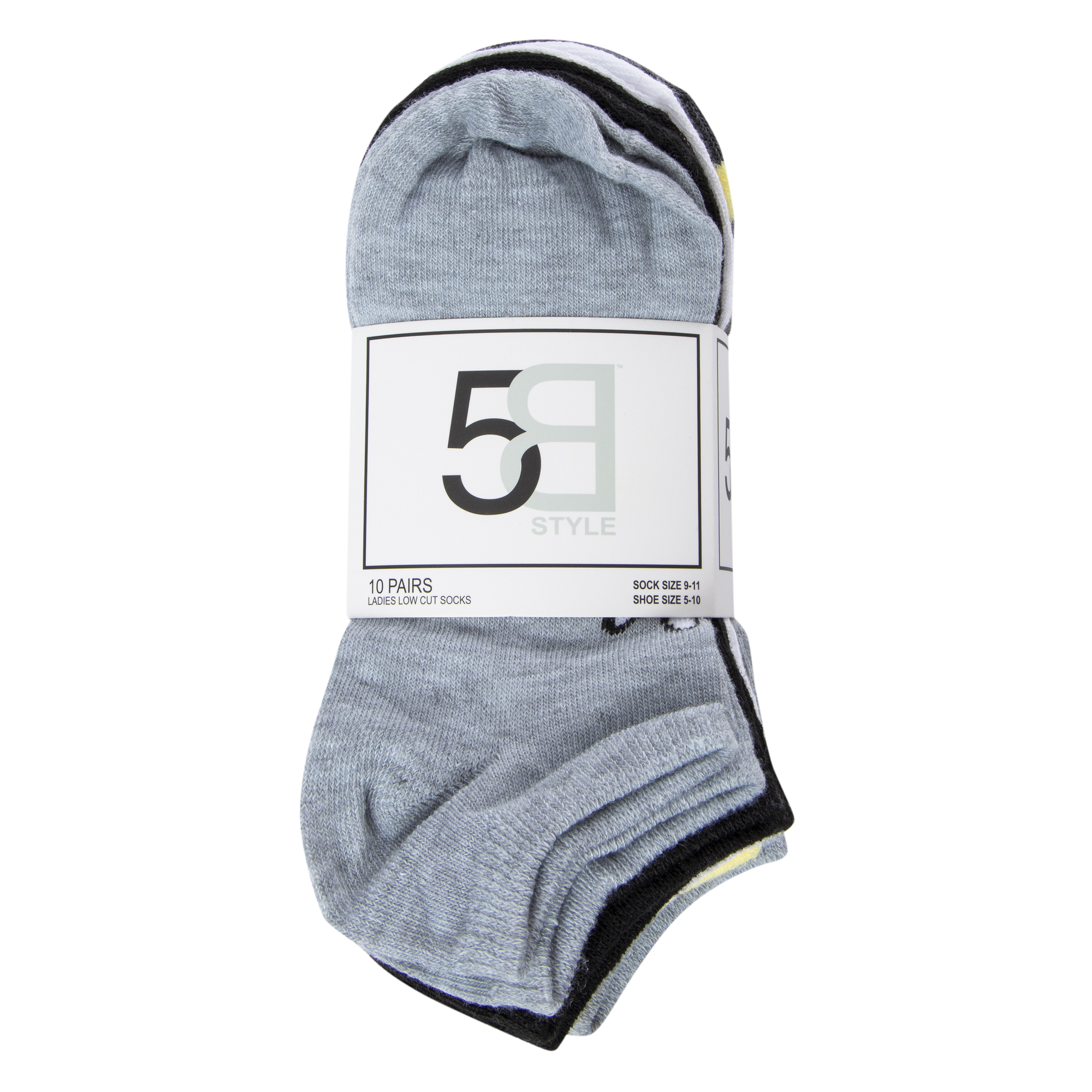 10-Pack Ladies Low-Cut Socks - Daisy