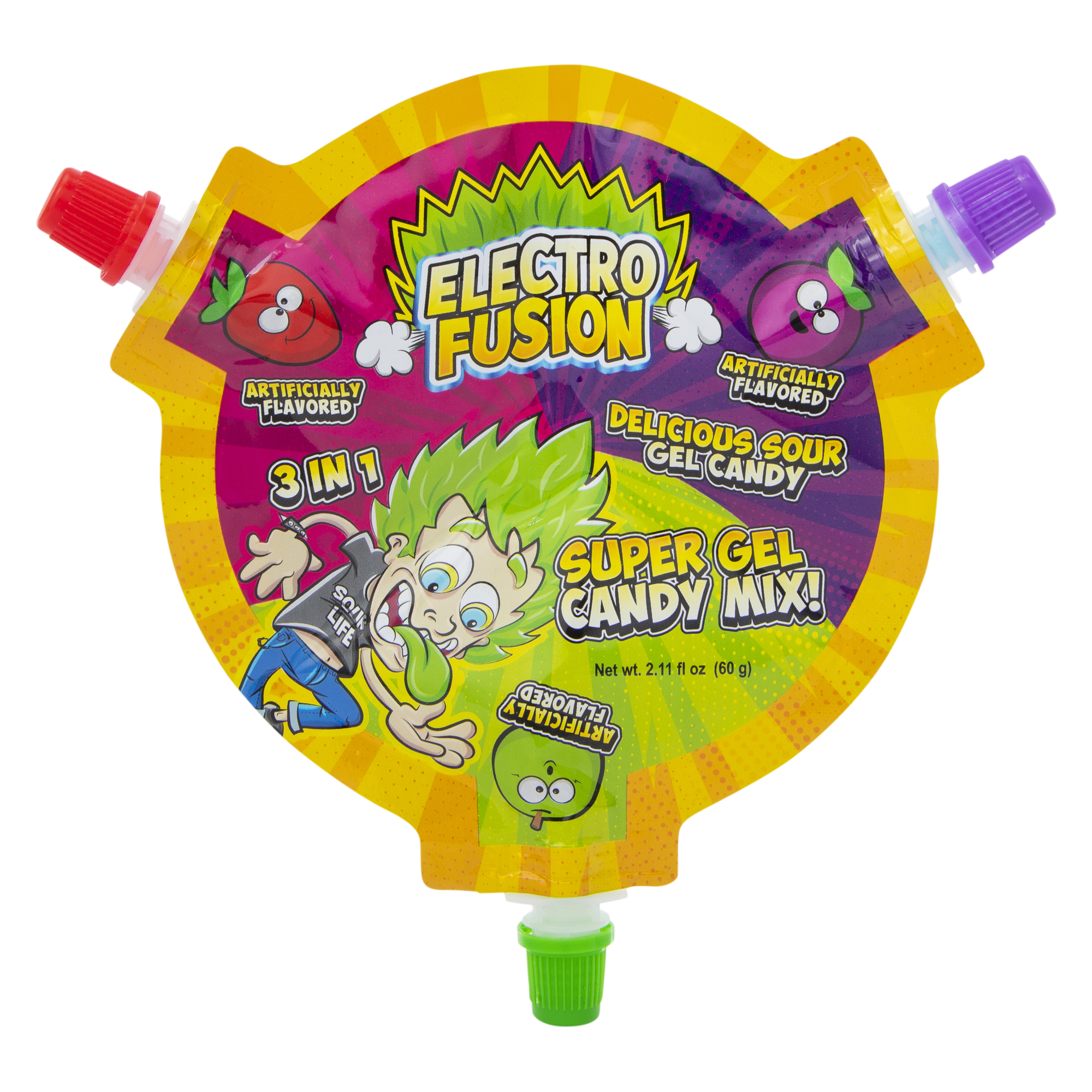 Electro Fusion Sour Gel Candy Mix 2.11oz