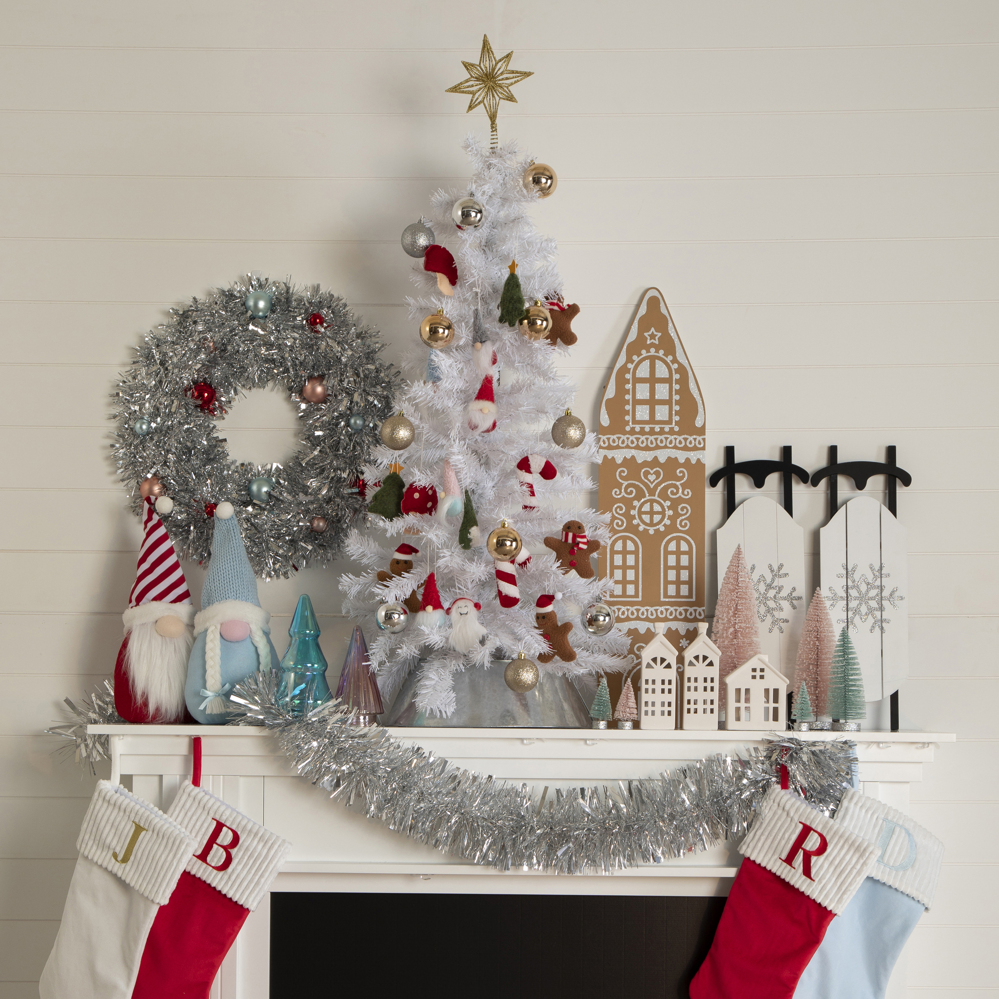 4-Foot Artificial Christmas Tree - White