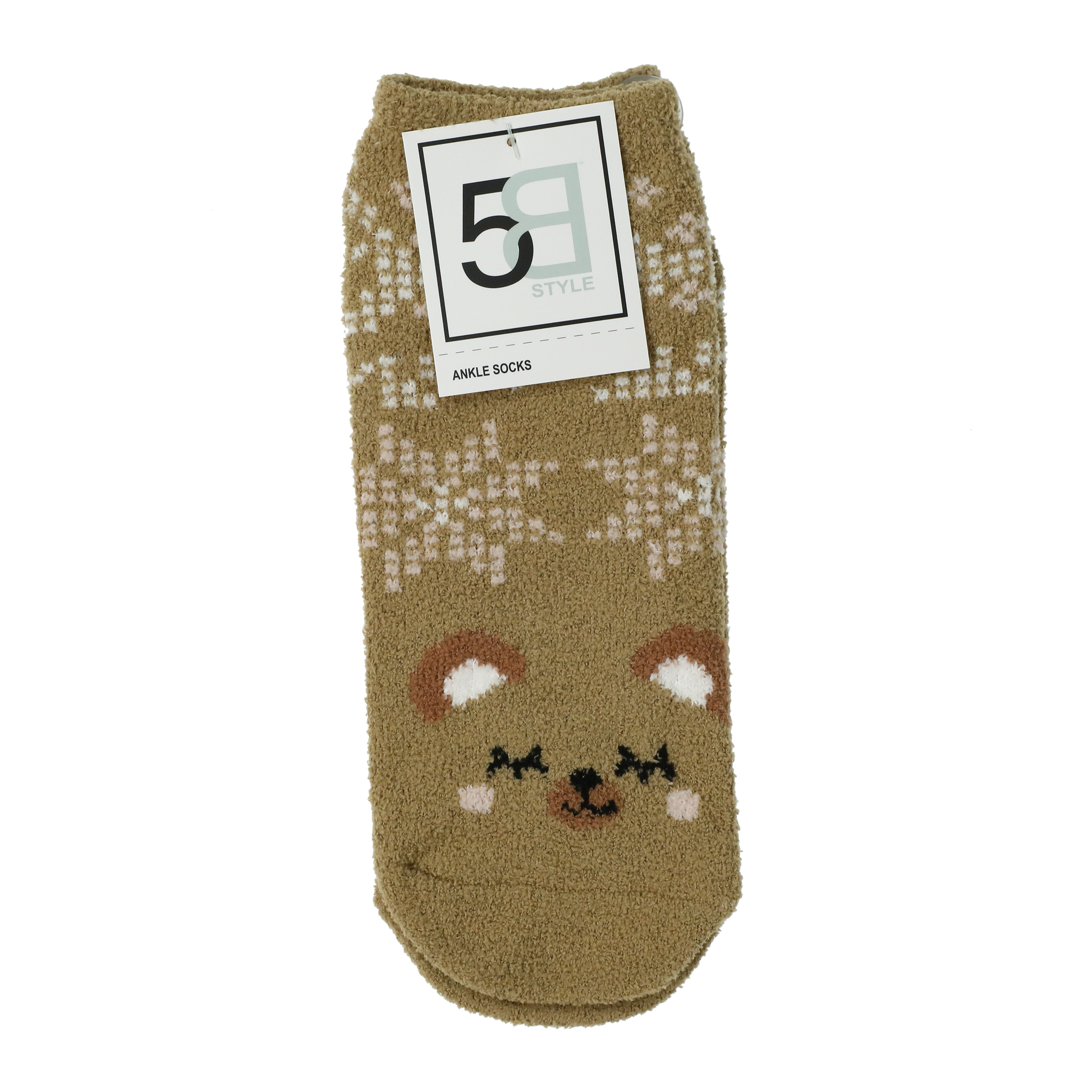 Ladies Fuzzy Ankle Socks