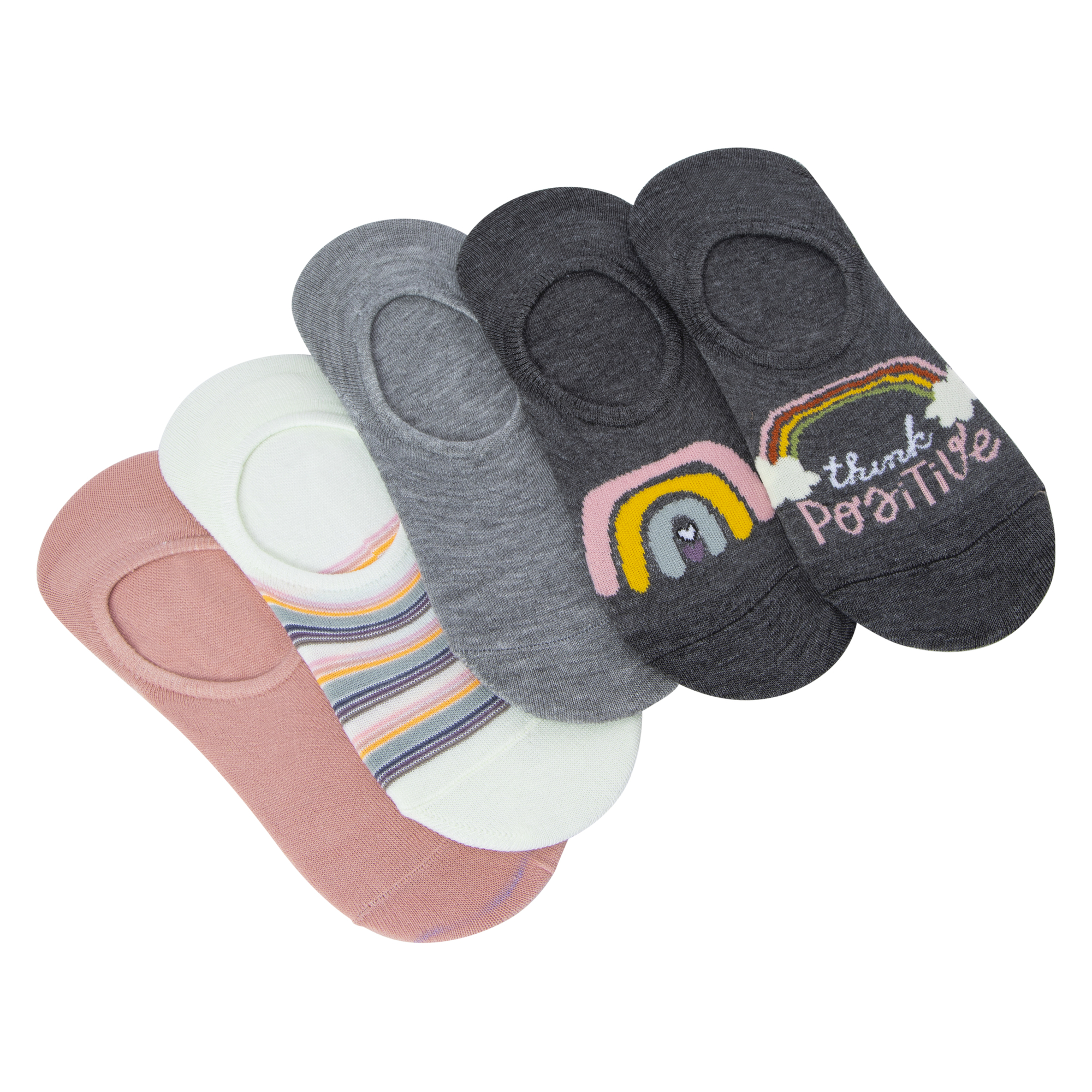 5-Pack Ladies No-Show Sneaker Socks