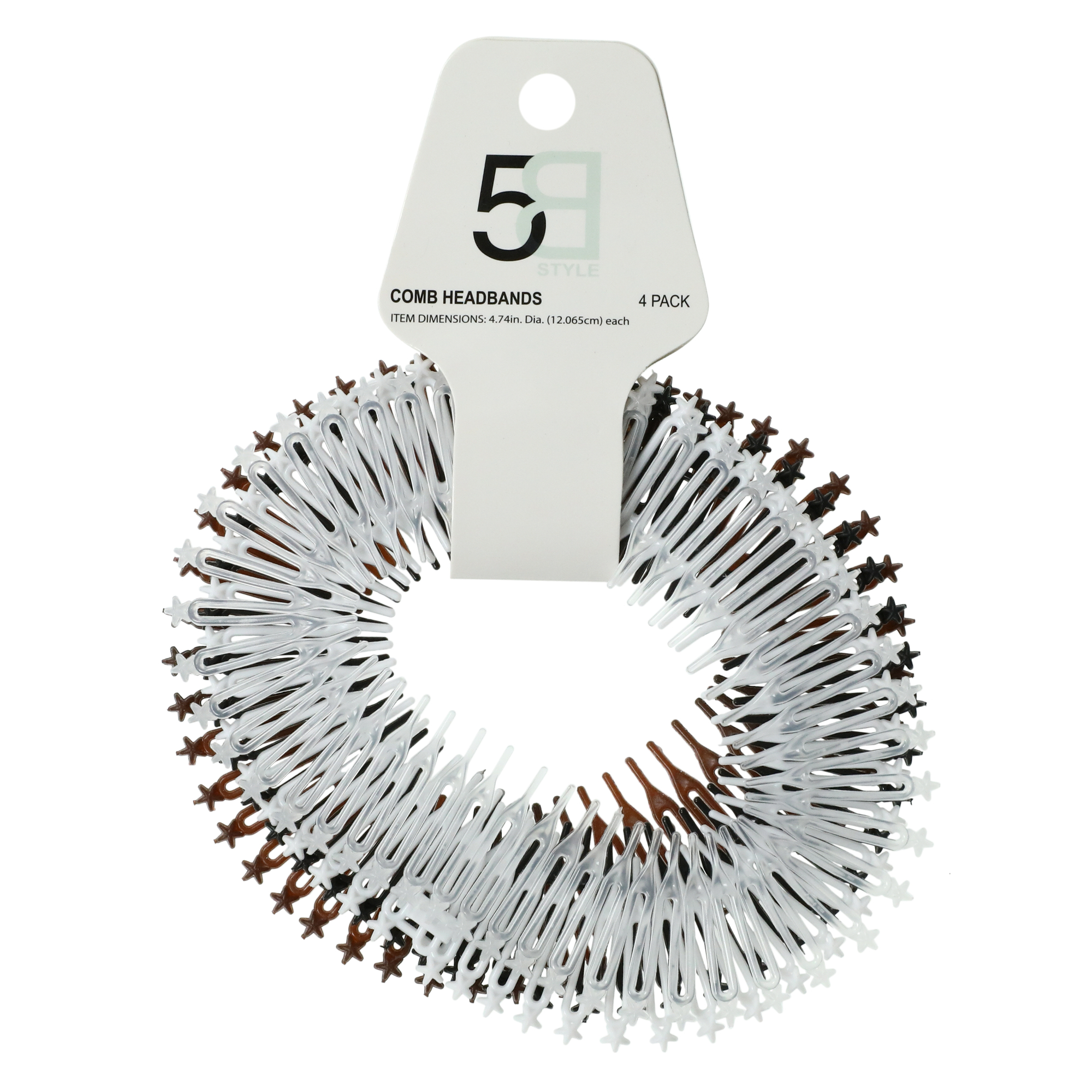 4-Pack Comb Headbands - Neutral