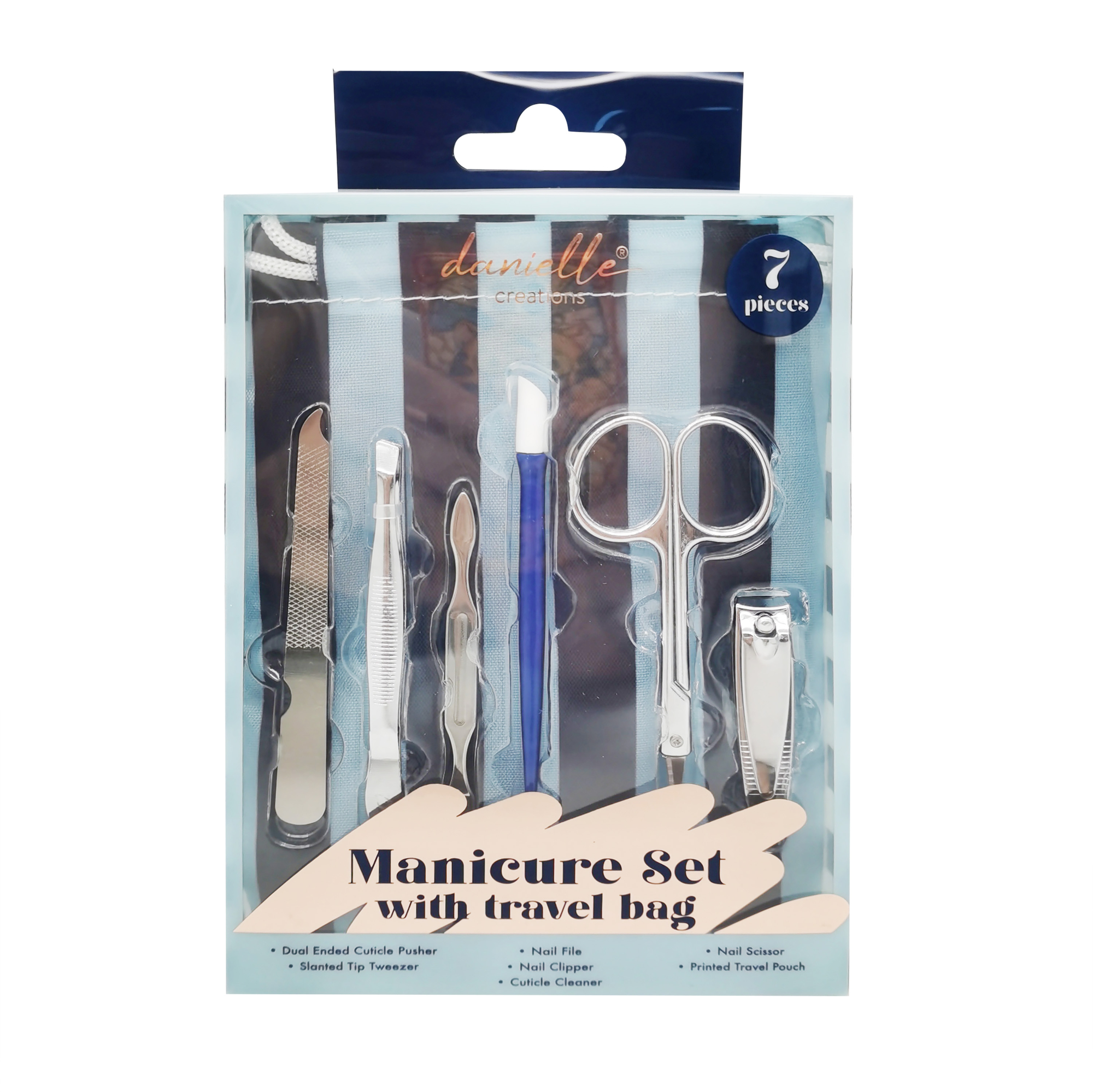Manicure Set With Travel Bag 7-Piece