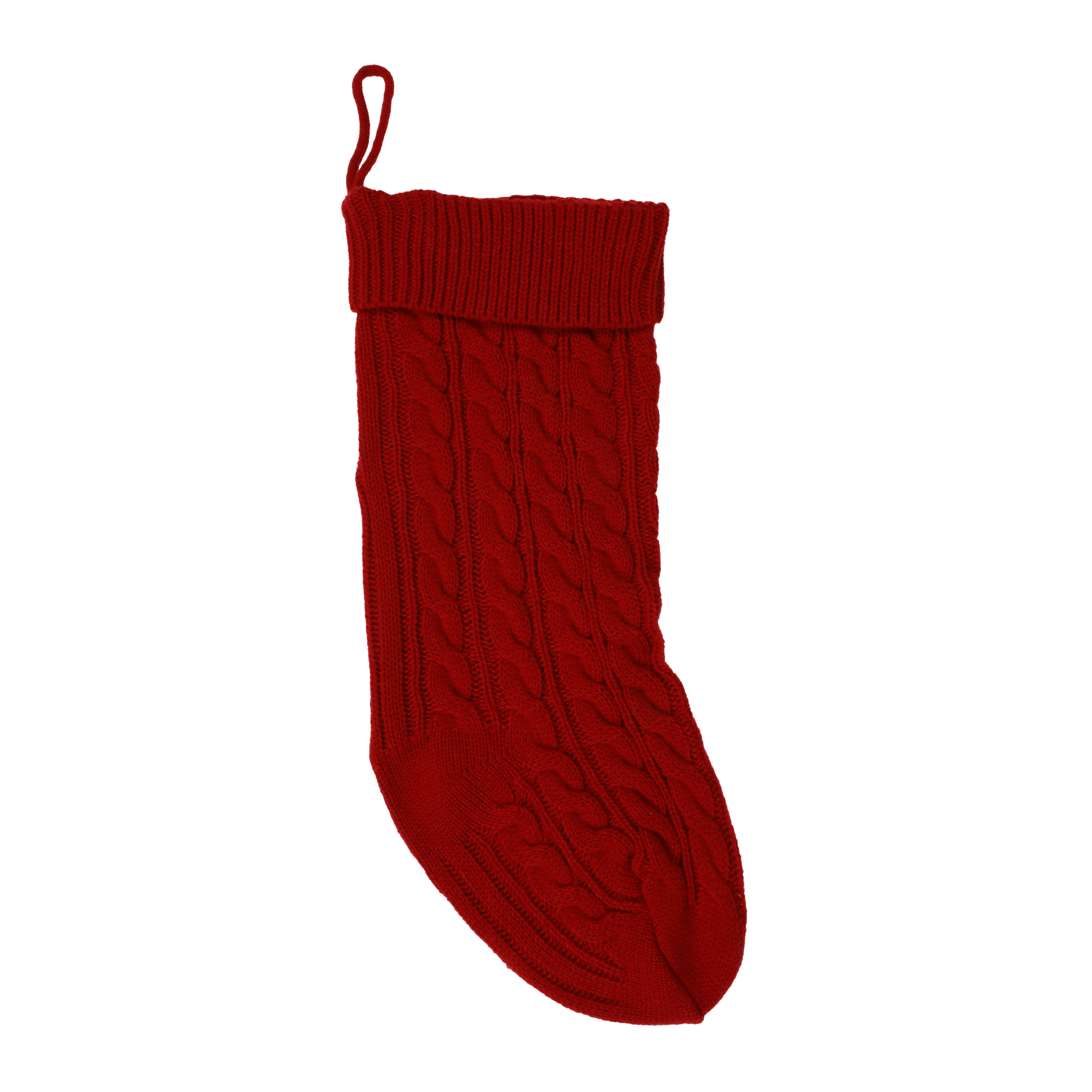 Cable Knit Christmas Stocking