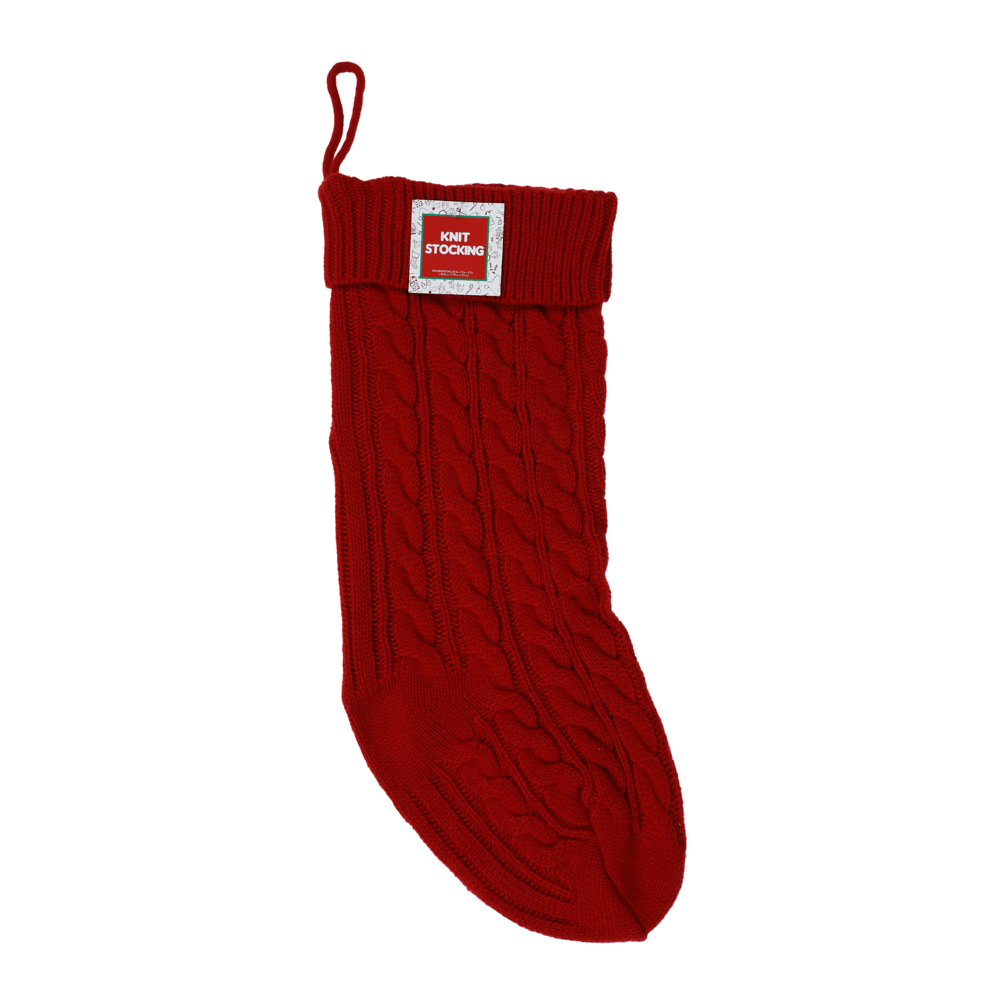 Cable Knit Christmas Stocking
