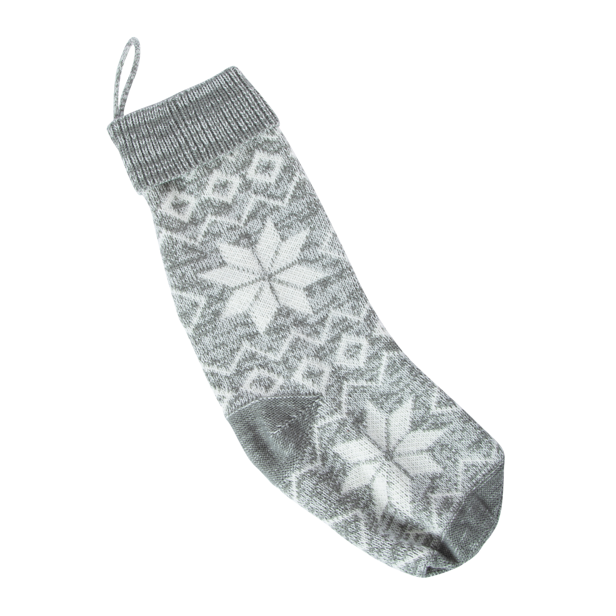 Fair Isle Knit Christmas Stocking 20in