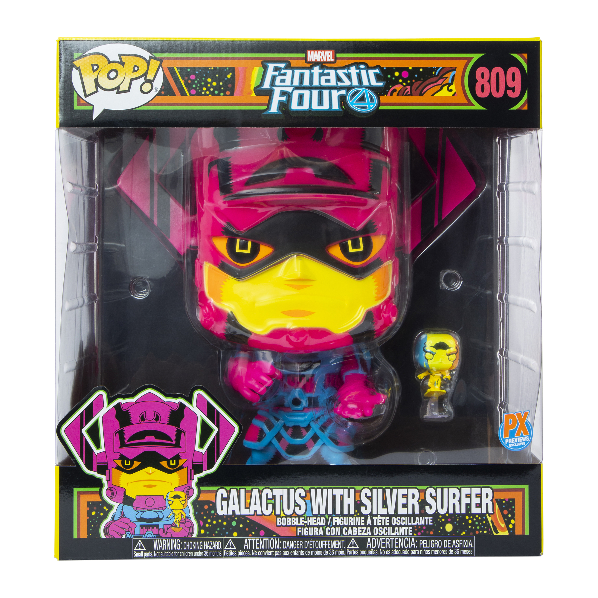 Funko Pop! Marvel Fantastic Four Jumbo Galactus With Silver Surfer Vinyl Figure Bobble-Head