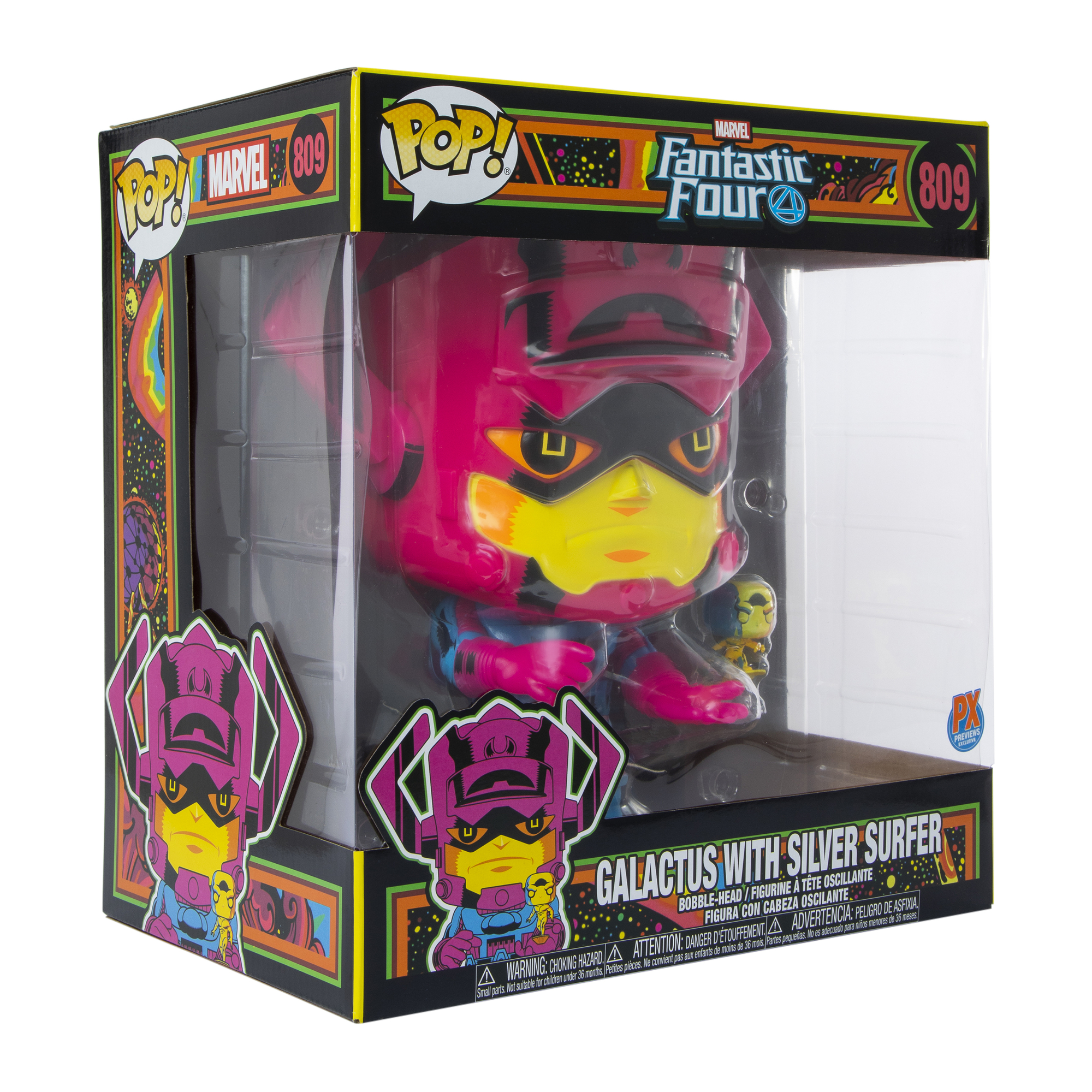 Funko Pop! Marvel Fantastic Four Jumbo Galactus With Silver Surfer Vinyl Figure Bobble-Head