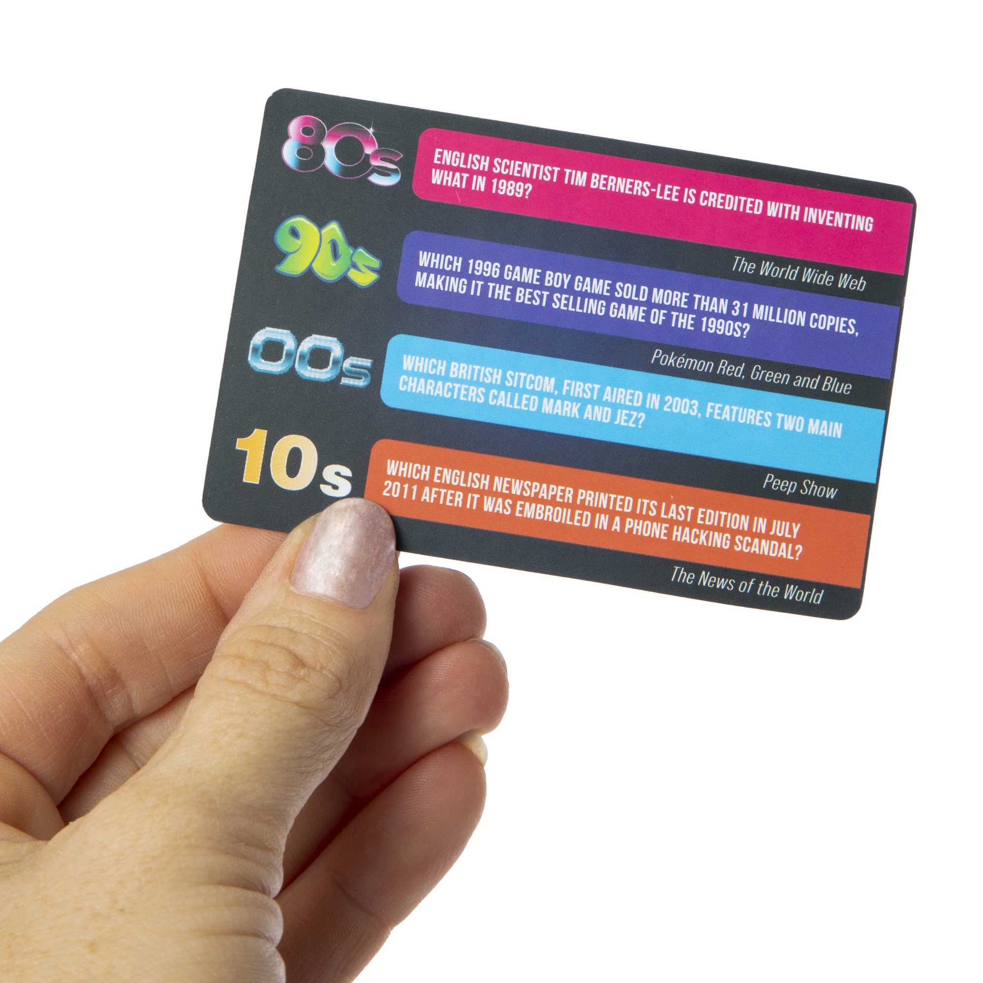Battle Of The Decades Trivia Game 50-Card Set