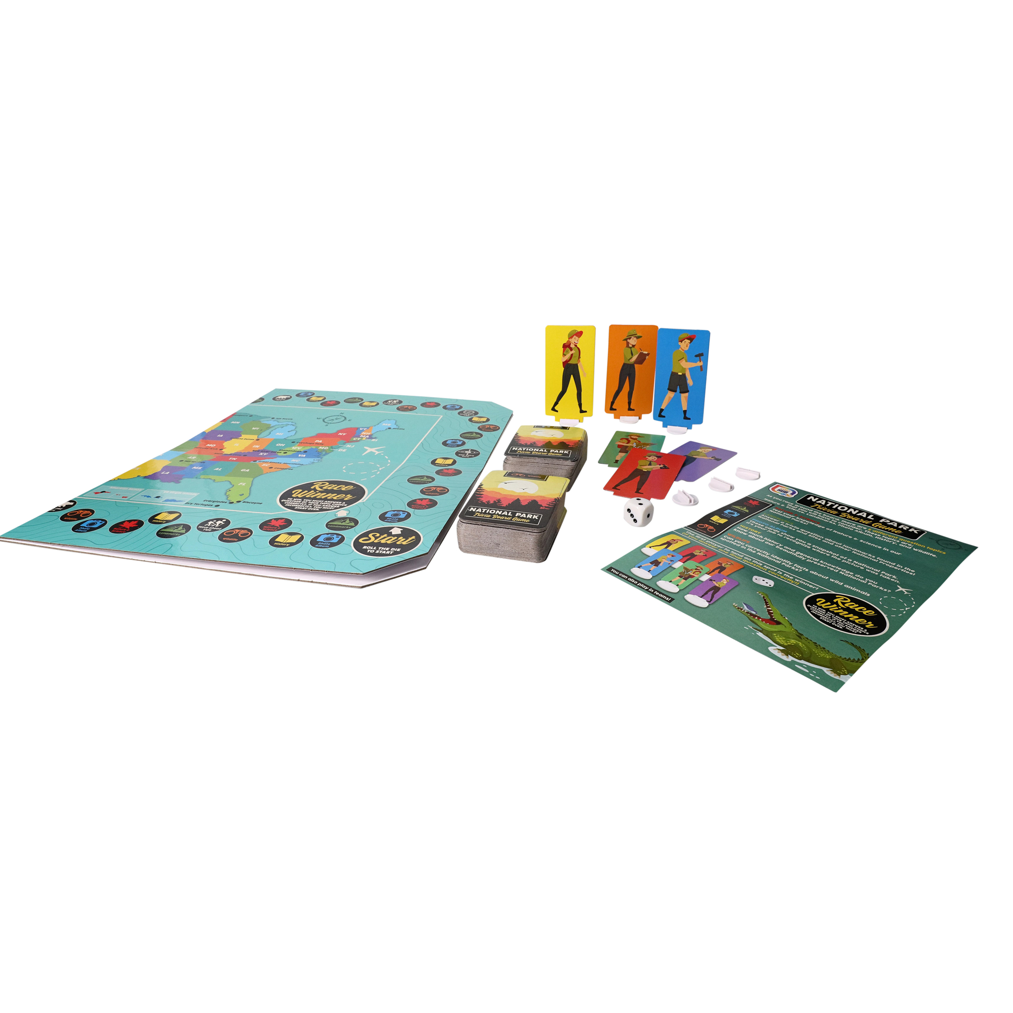 National Park Trivia Board Game