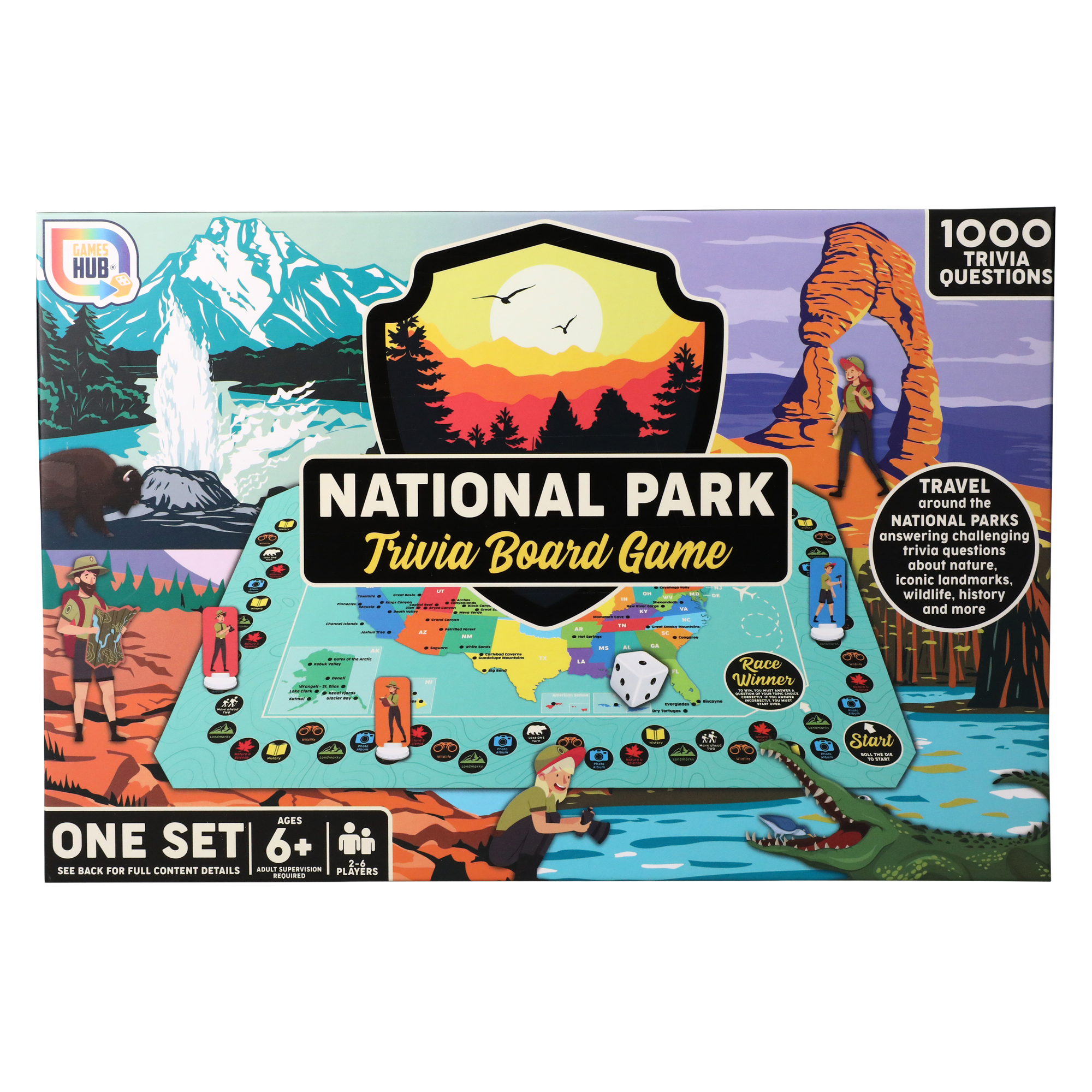 National Park Trivia Board Game