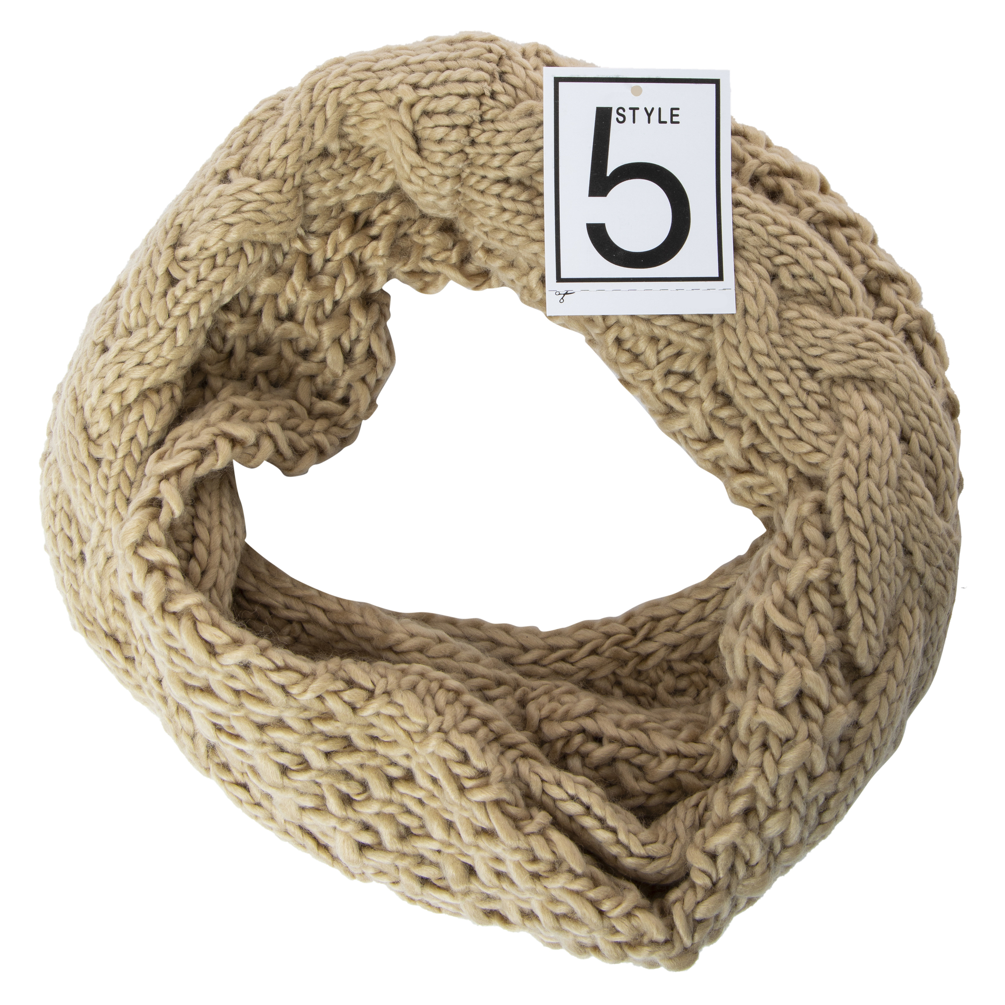 Cable Knit Snood Scarf