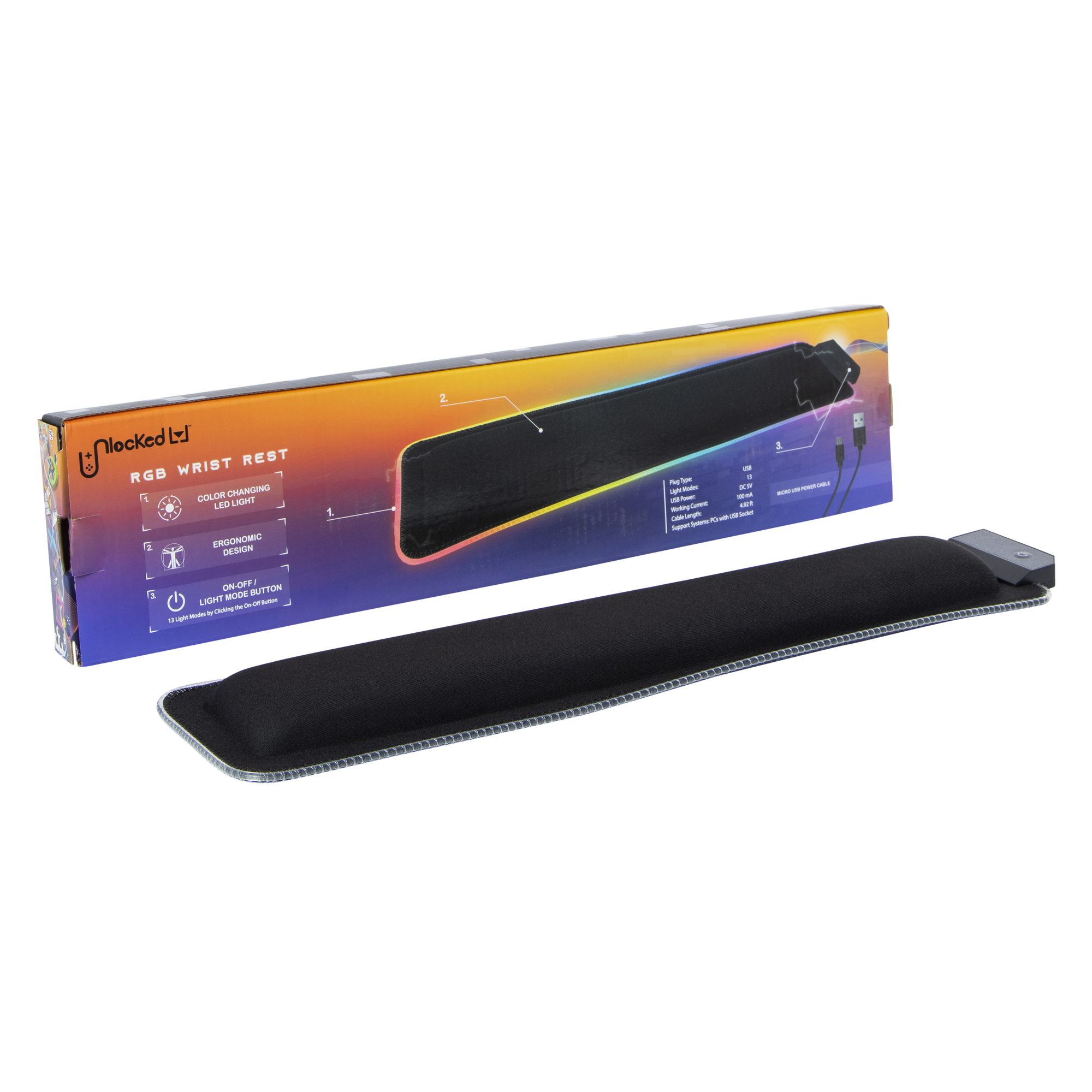 LED Wrist Rest For Keyboard