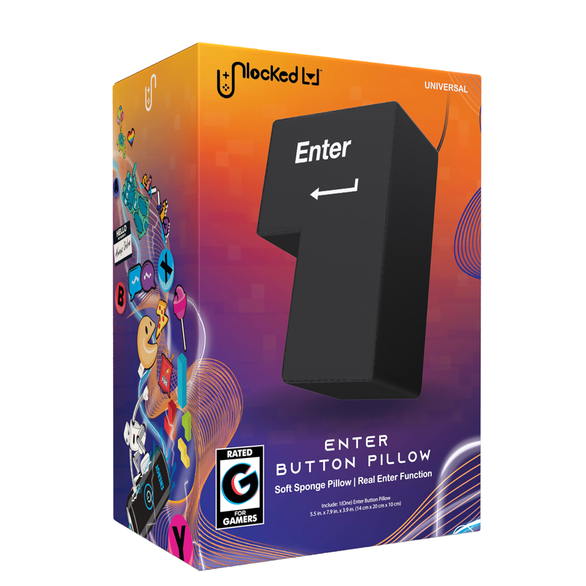 Enter Button Pillow For Pcs