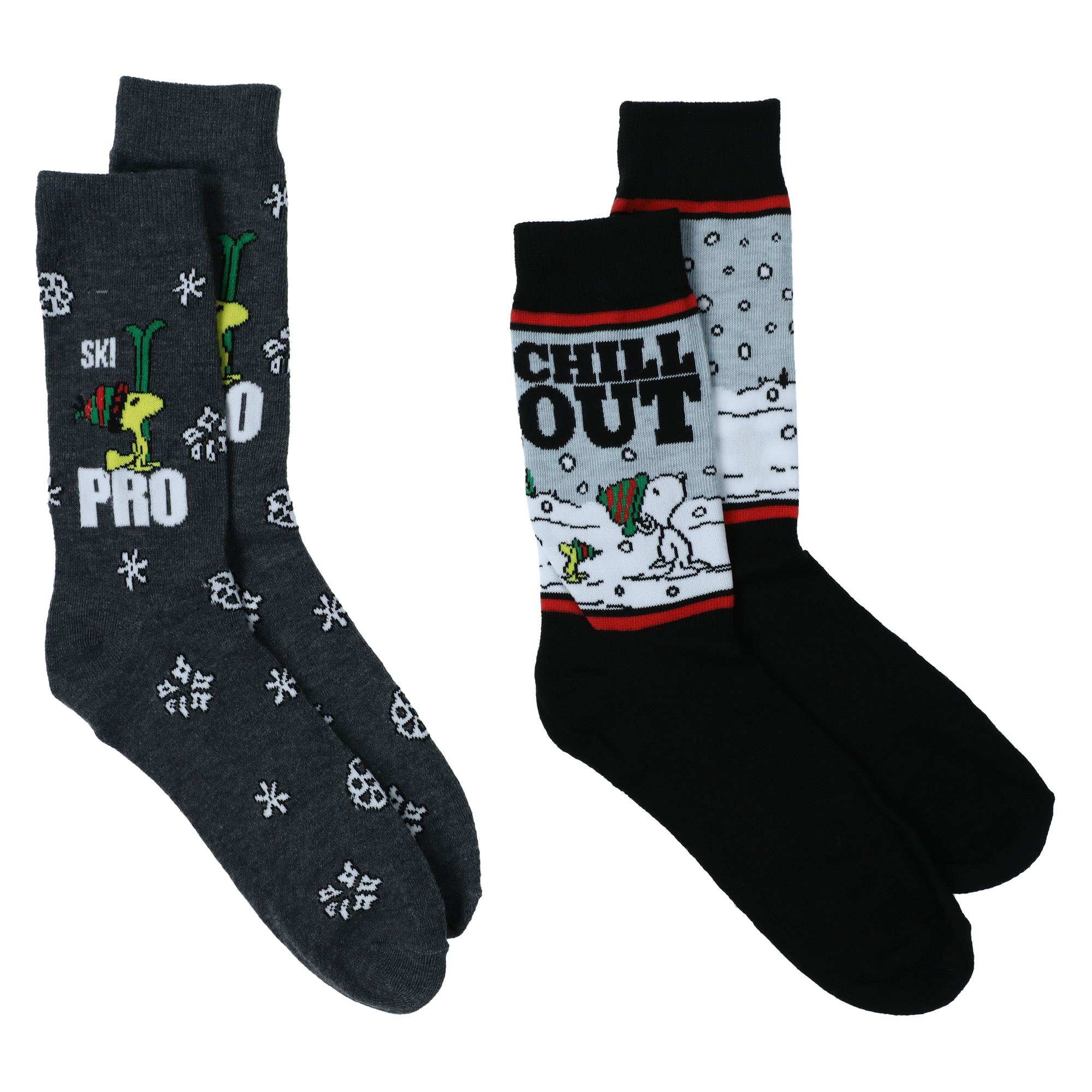 2-Pack Young Men's Peanuts® Holiday Crew Socks