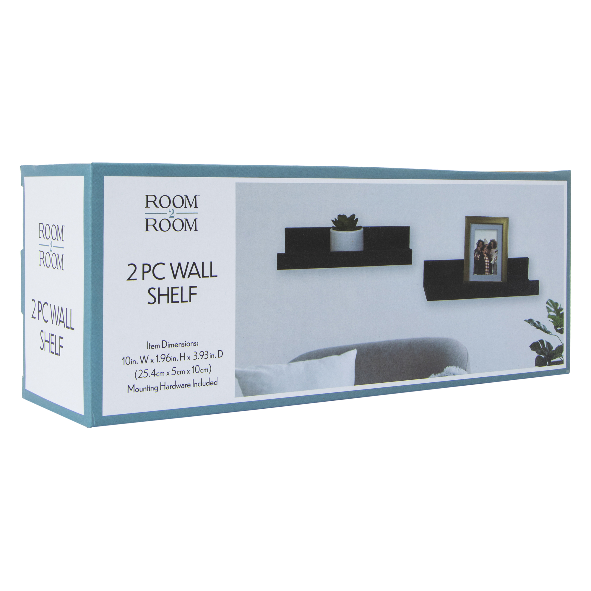 2-Piece Wall Shelf Set 10in