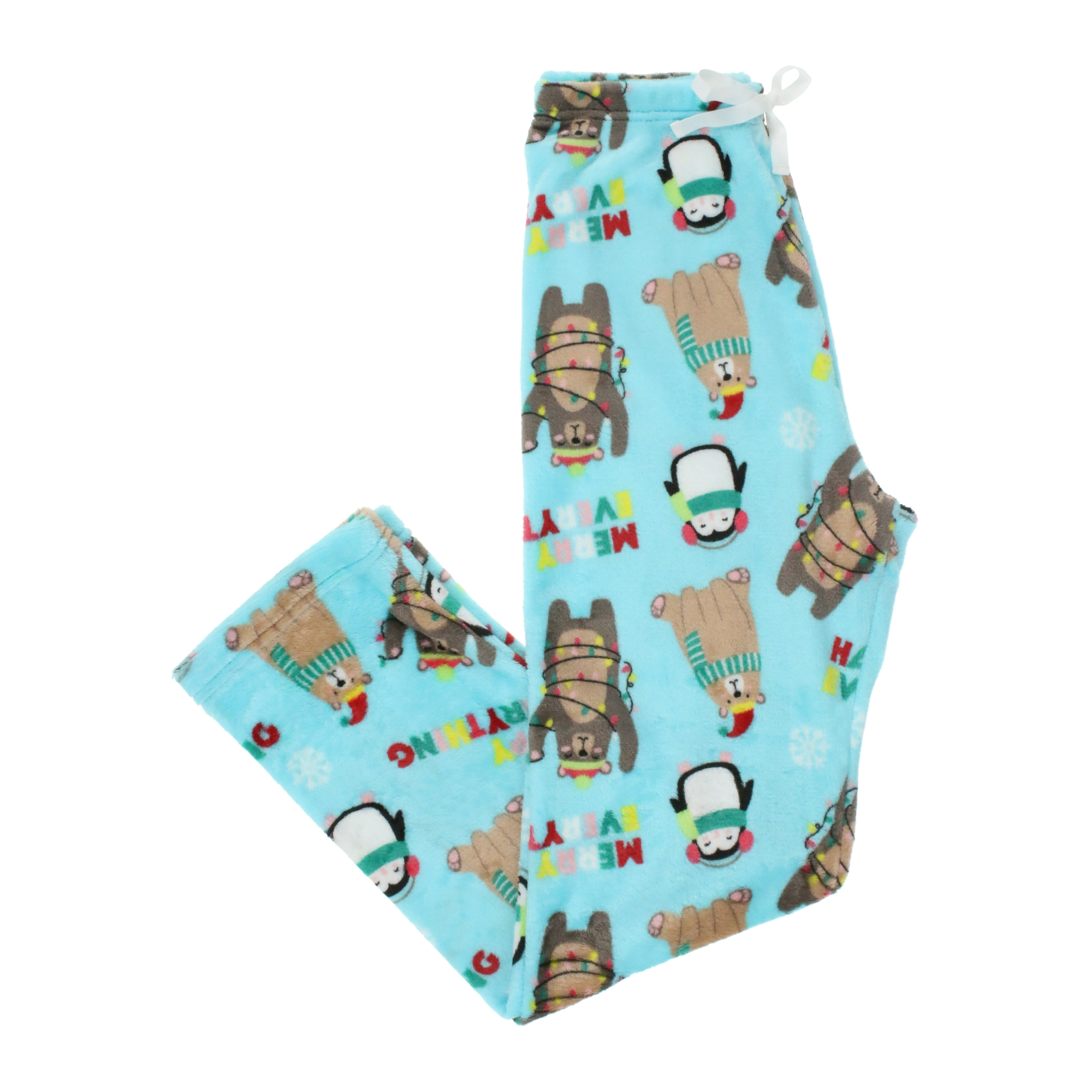 Juniors Holiday Plush Lounge Pants