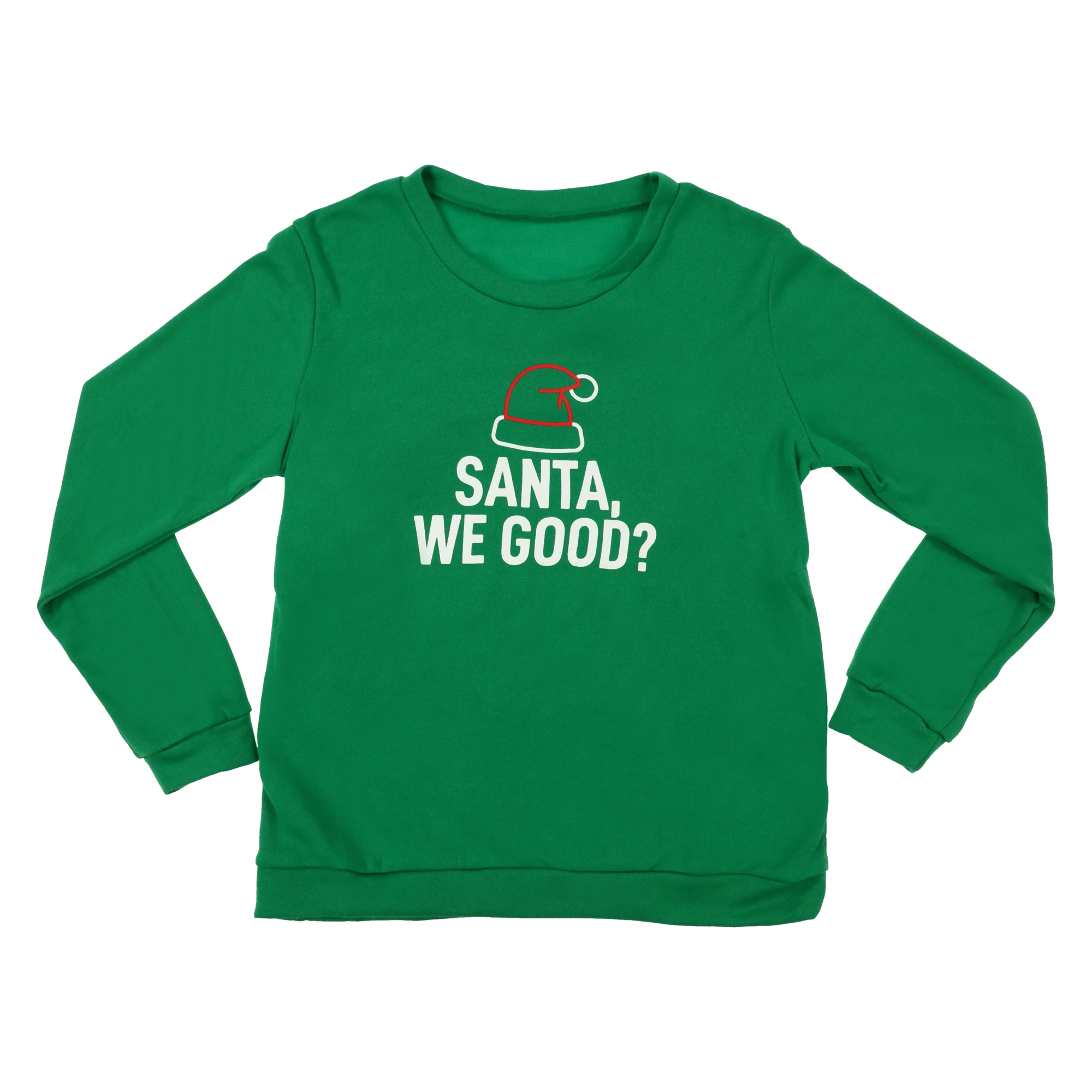 Juniors Holiday Sweatshirt – ‘Santa, We Good?’