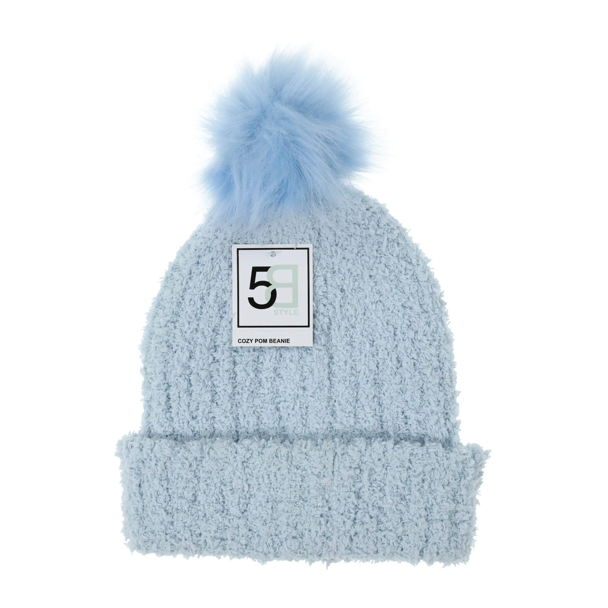 Faux Fur Pom Beanie Hat