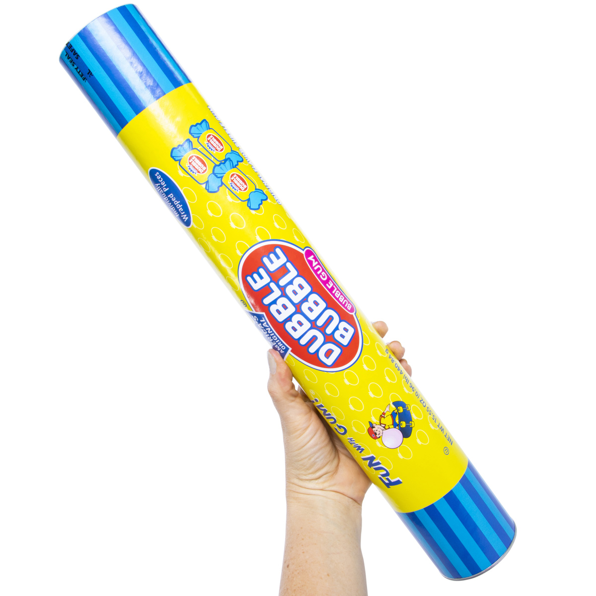 America's Original Dubble Bubble® Bubble Gum Mega Candy Tube 18in