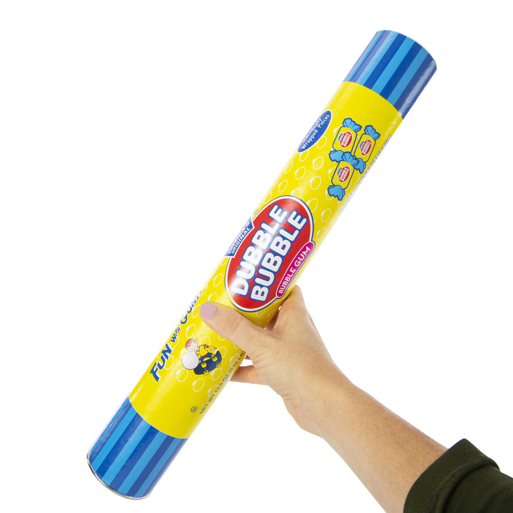 America's Original Dubble Bubble® Bubble Gum Mega Candy Tube 18in