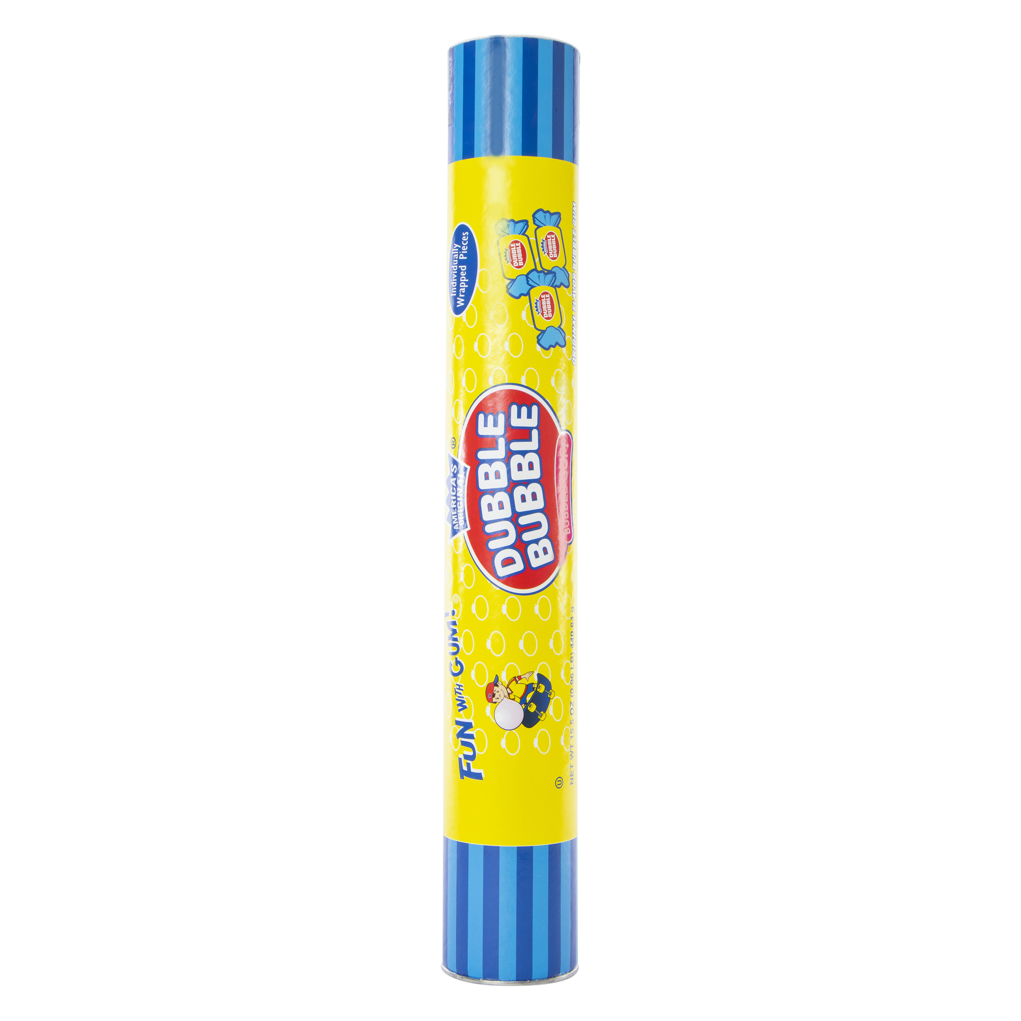 America's Original Dubble Bubble® Bubble Gum Mega Candy Tube 18in