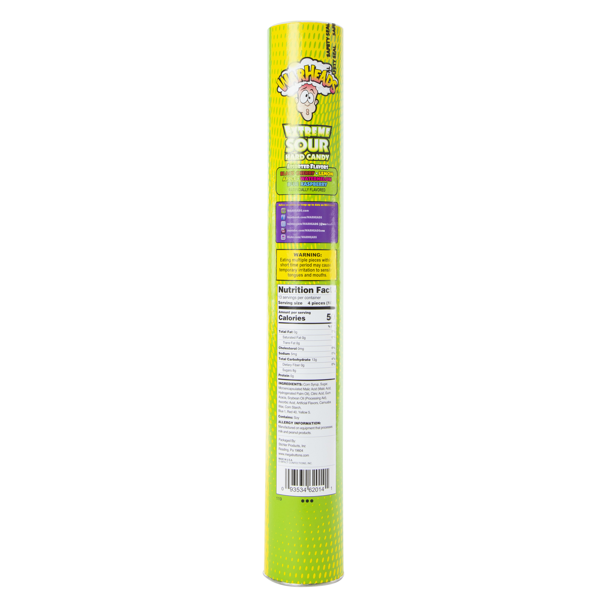 Warheads® Mega Candy Tube
