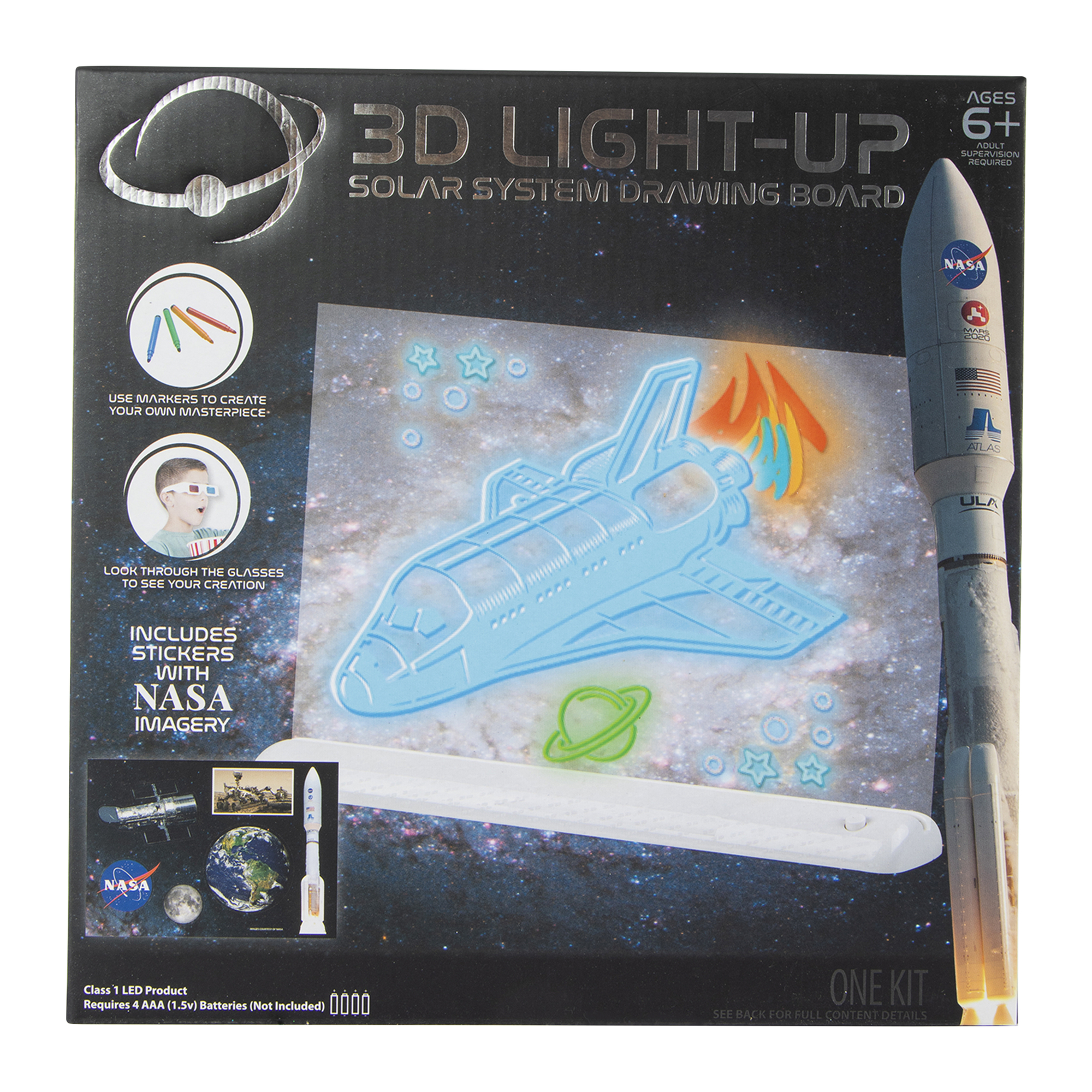 3D Light-Up Solar System Drawing Board