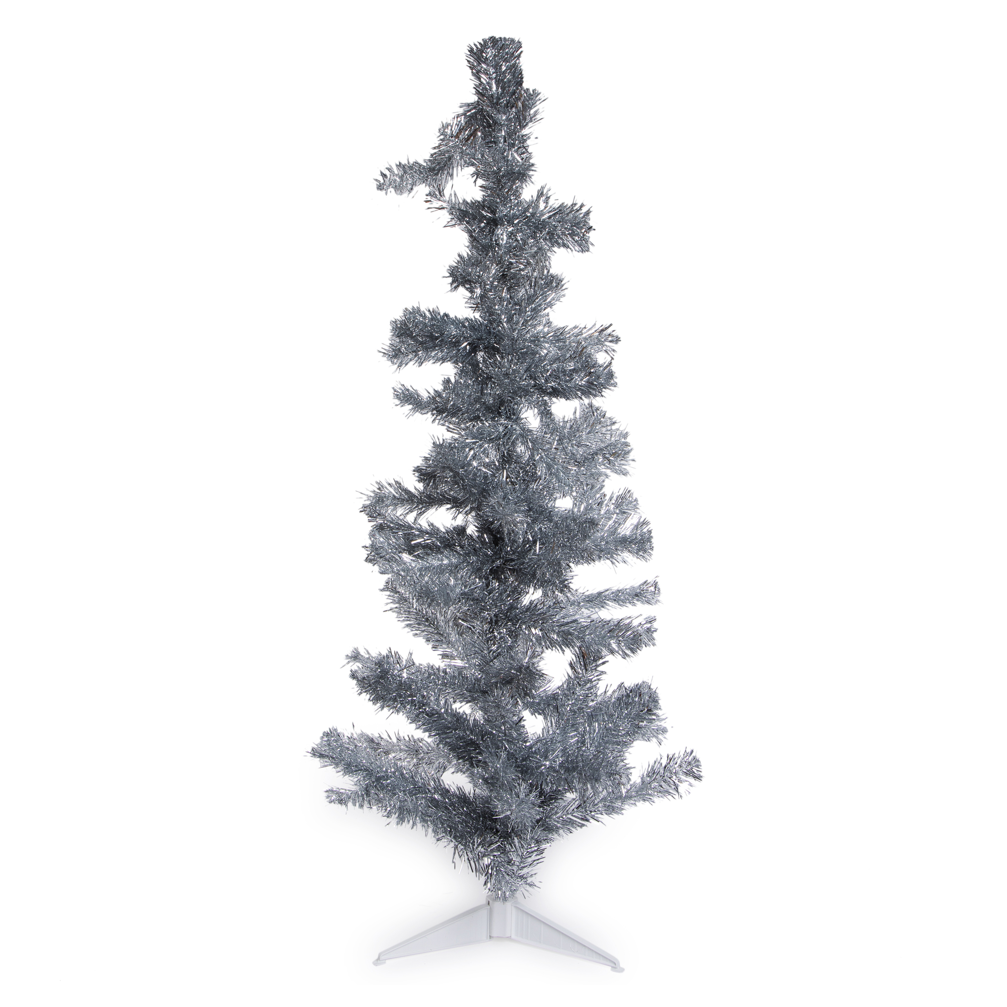 4ft Silver Christmas Tree With Stand